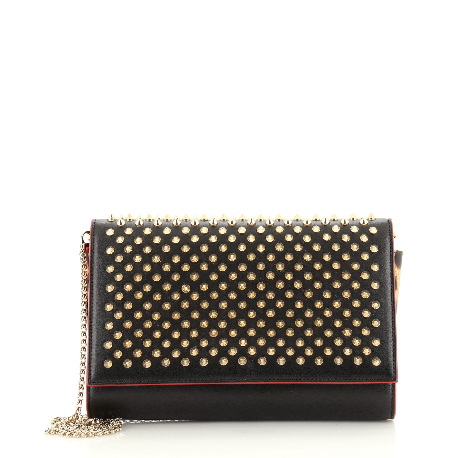 Paloma Clutch Spiked Leather