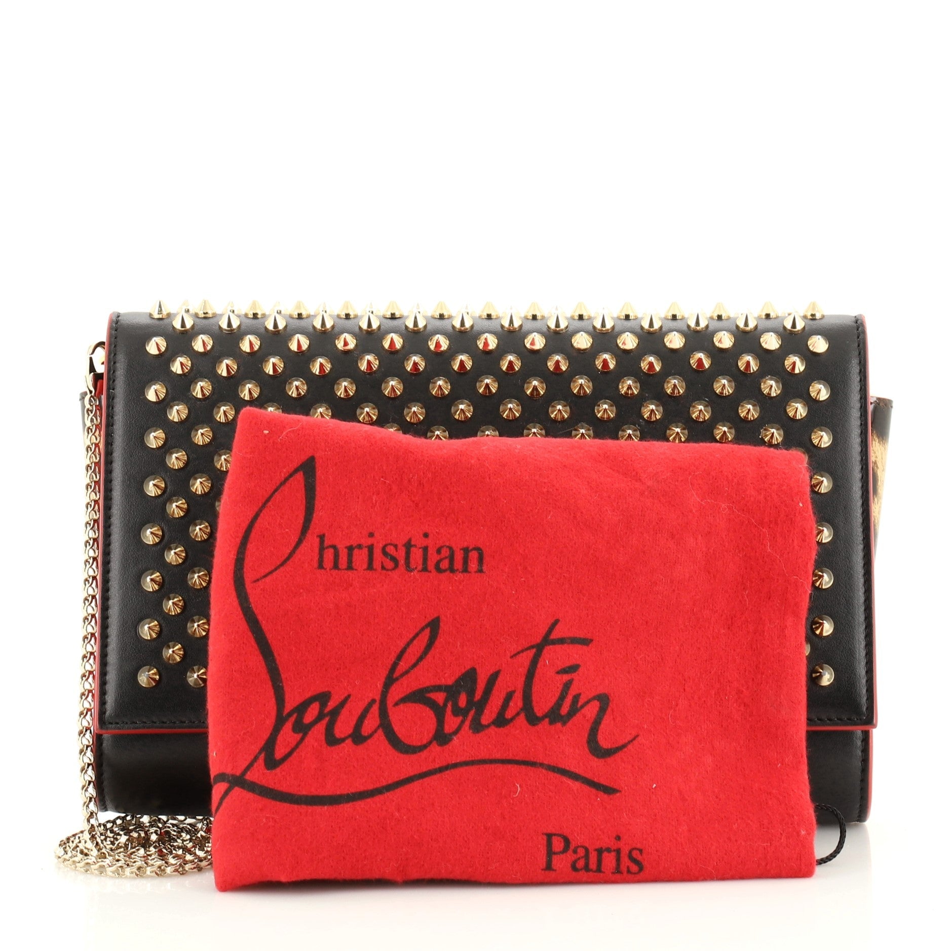 Paloma Clutch Spiked Leather