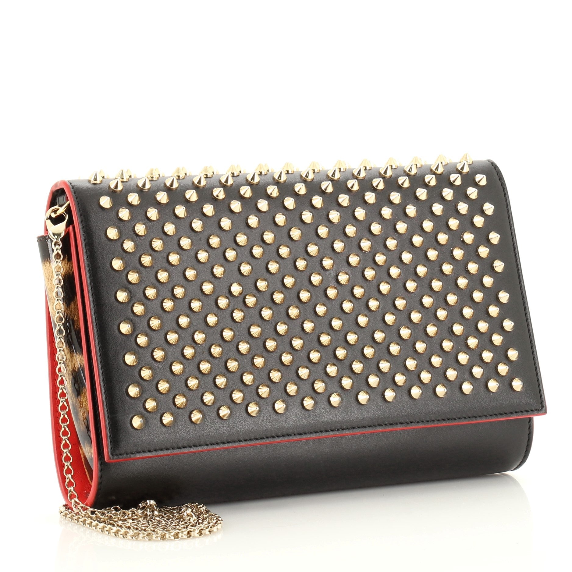 Paloma Clutch Spiked Leather
