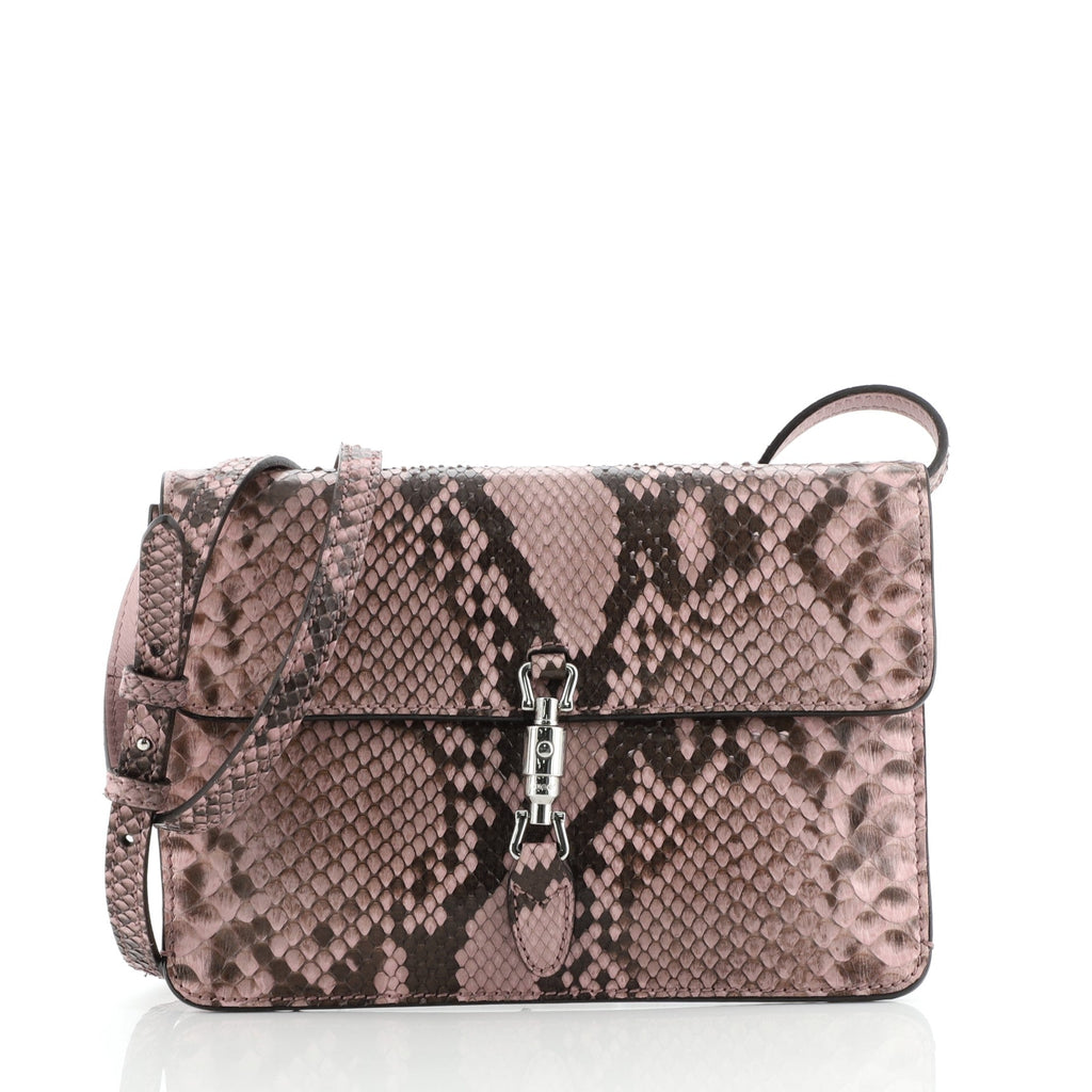Jackie Soft Convertible Clutch Python Mini