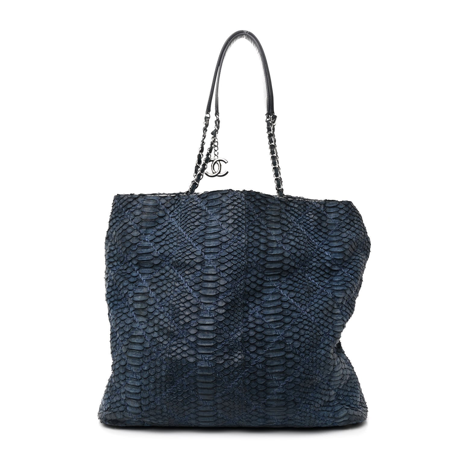 Snakeskin Ultimate Stitch Shopper Tote Blue