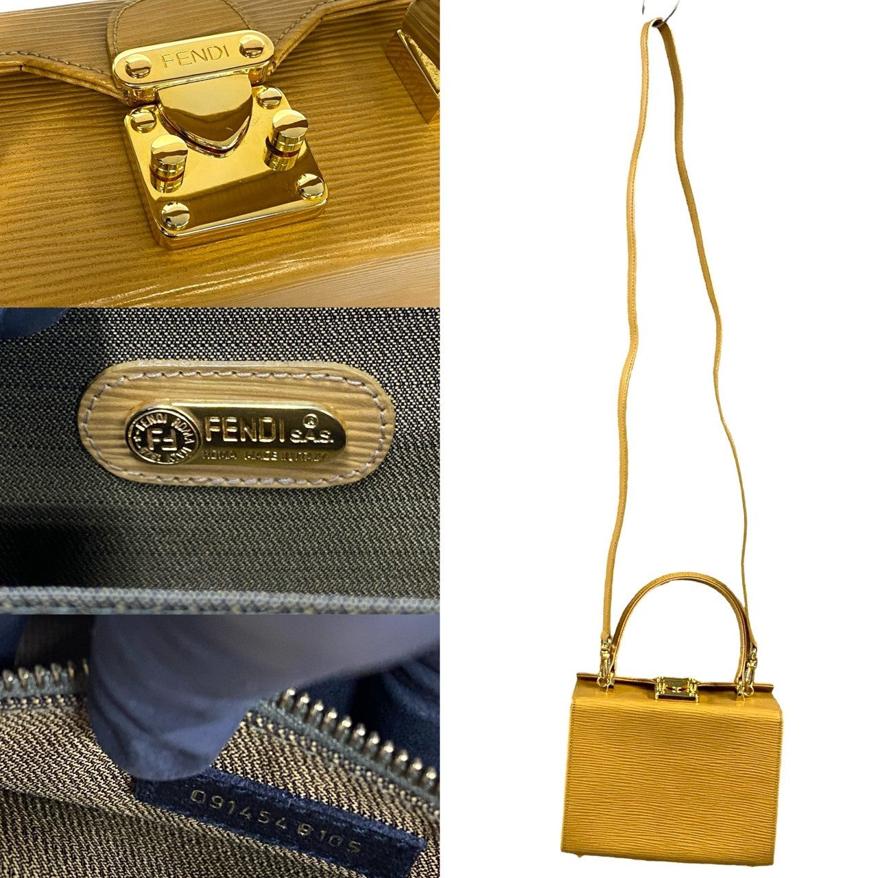 Fendi Epi Leather 2way Handbag