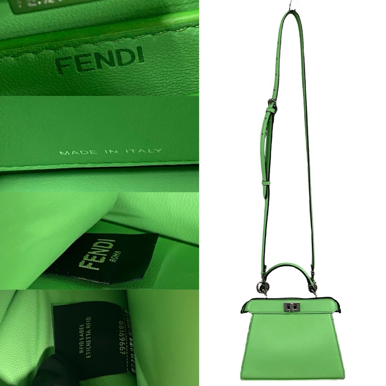 Fendi Peekaboo ISeeU Petit Leather 2way Bag