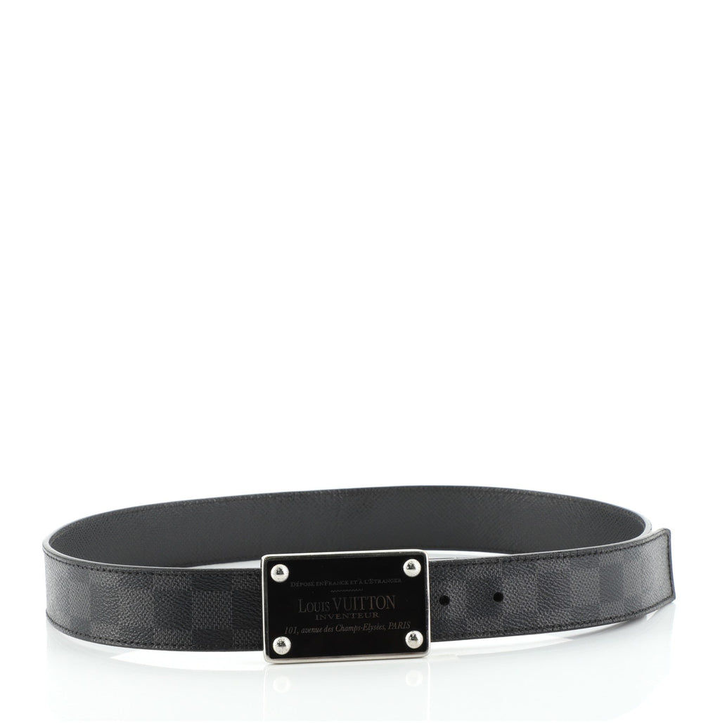 Inventeur Belt Damier Graphite Medium 85