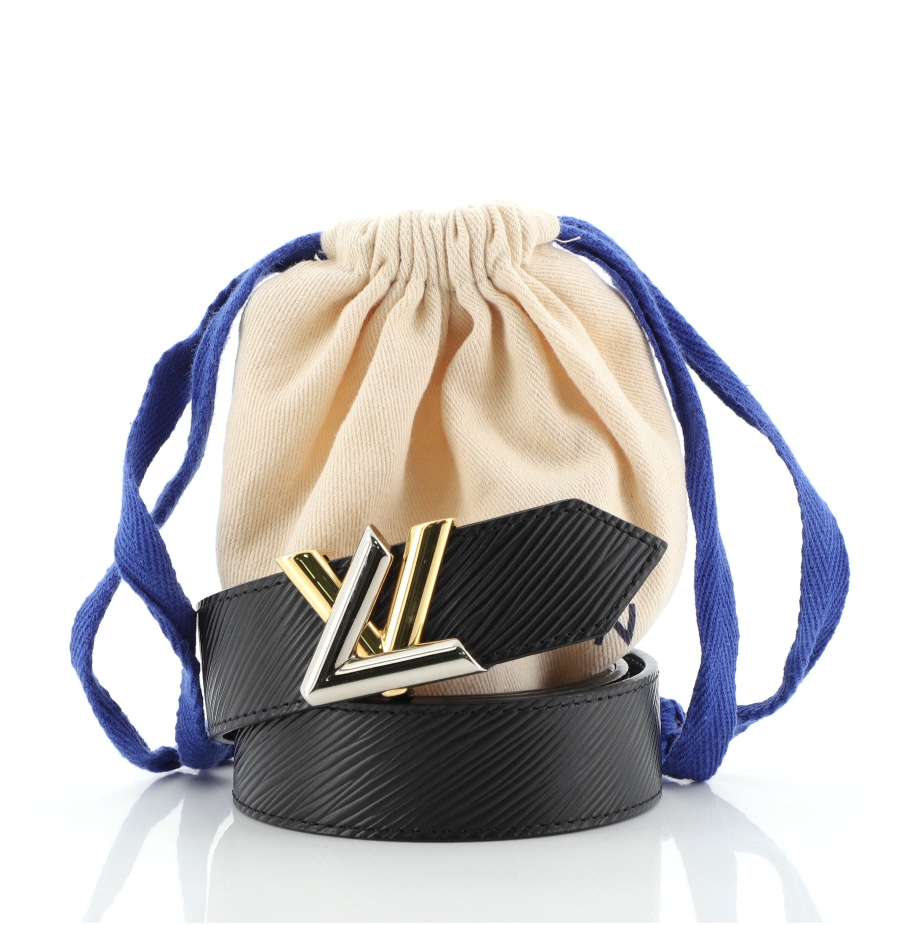 LV Twist Belt Epi Leather Medium 80