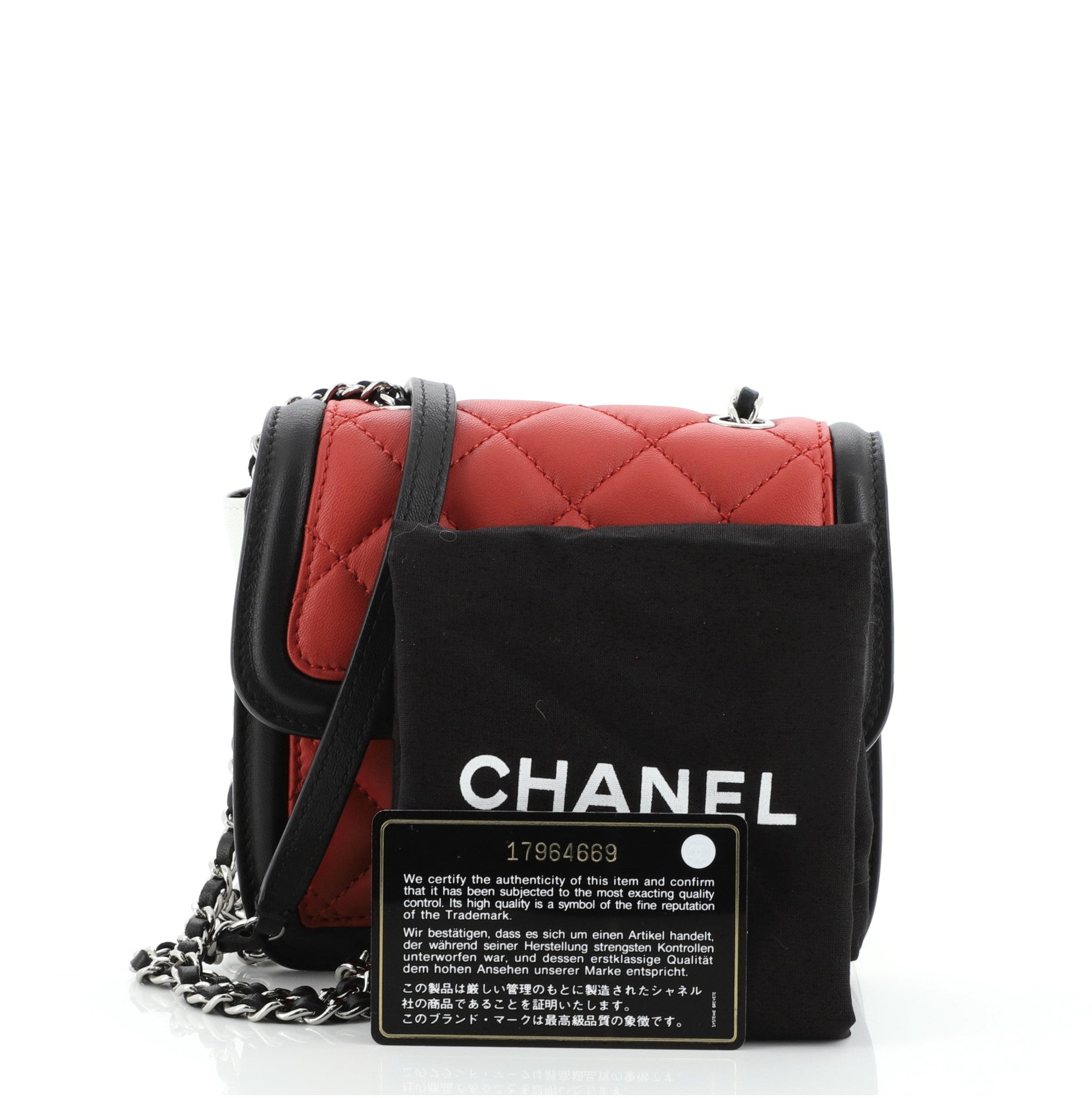 Graphic Flap Bag Quilted Calfskin Mini