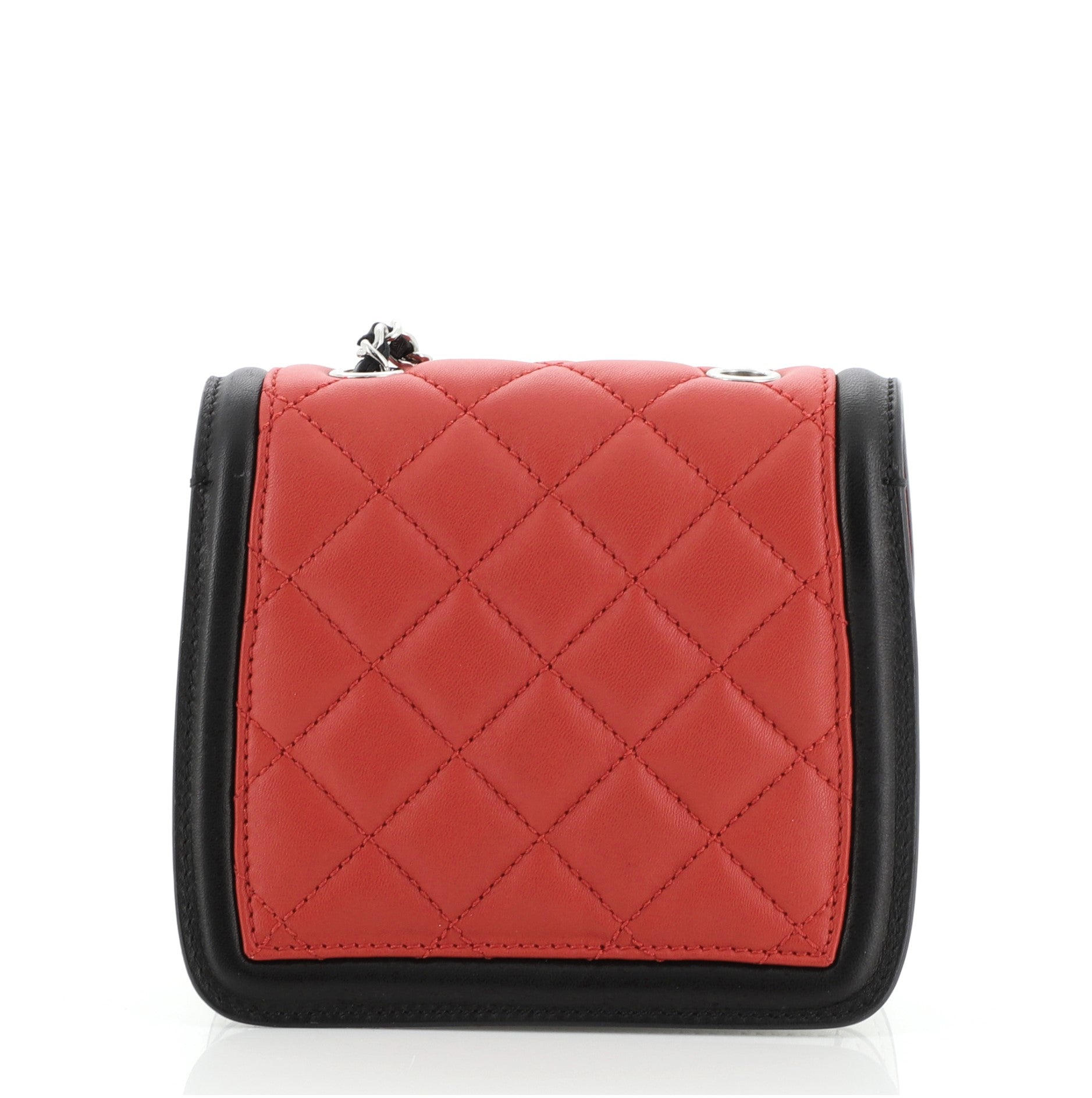 Graphic Flap Bag Quilted Calfskin Mini
