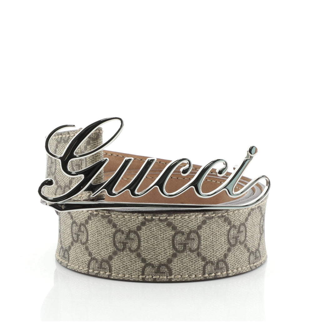 Script Belt GG Coated Canvas Medium 5
