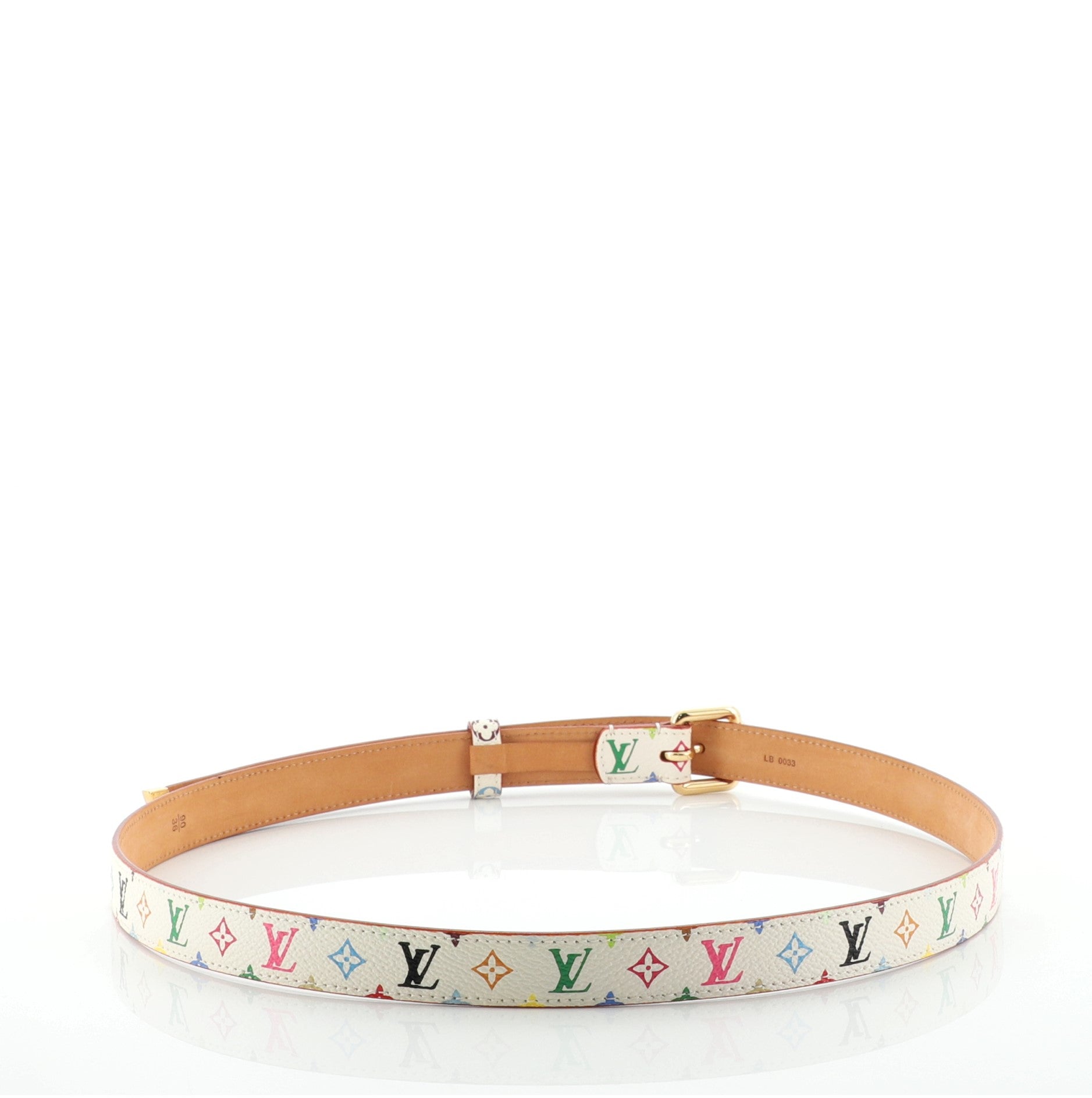 Belt Monogram Multicolor Thin 90