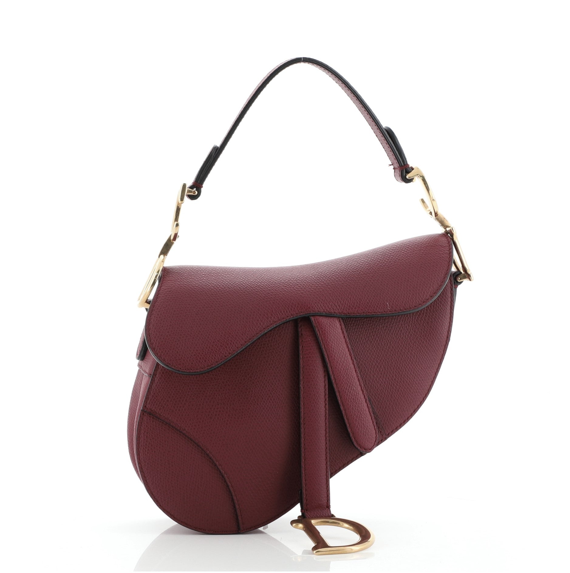 Saddle Handbag Leather Mini