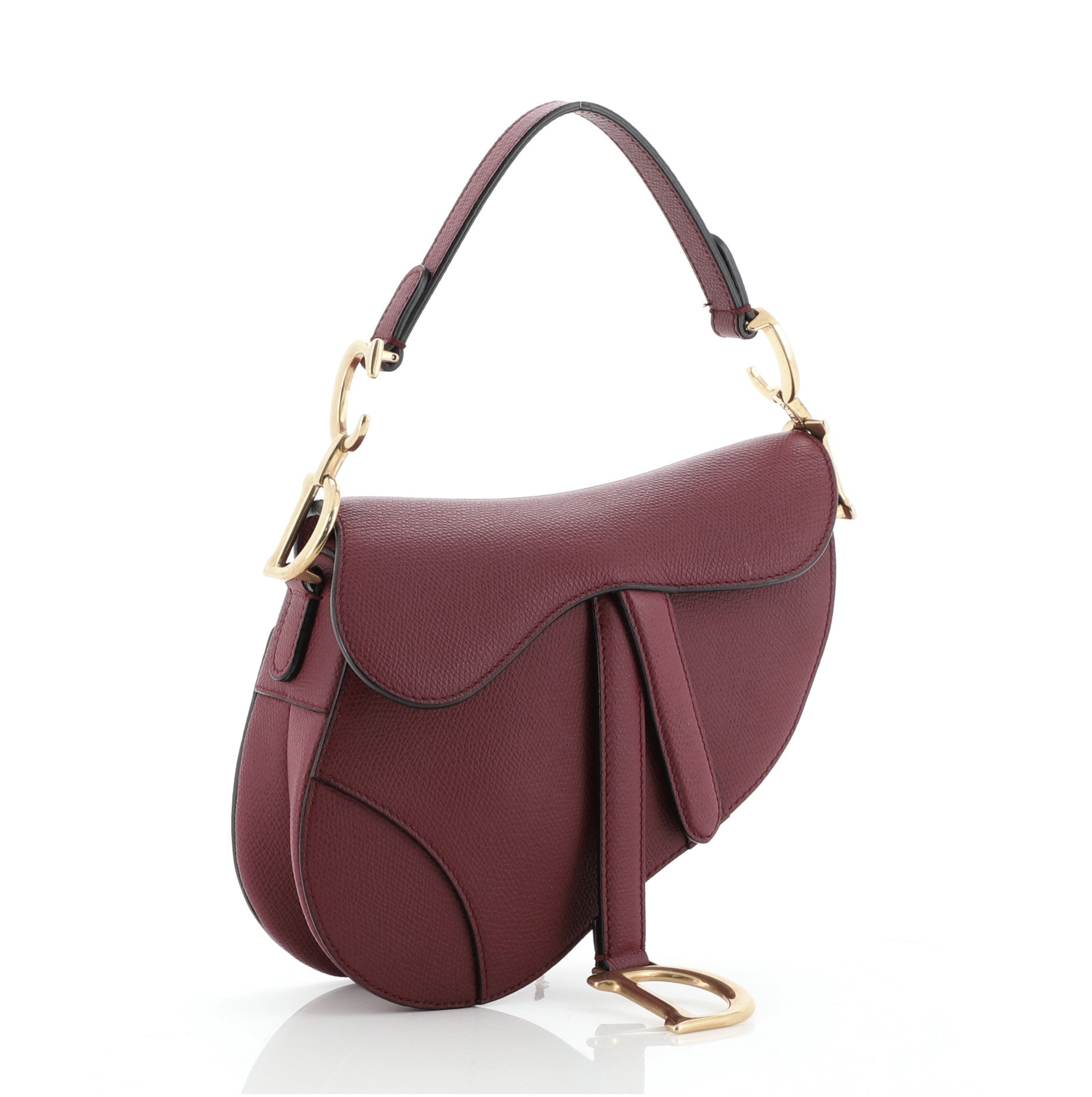 Saddle Handbag Leather Mini