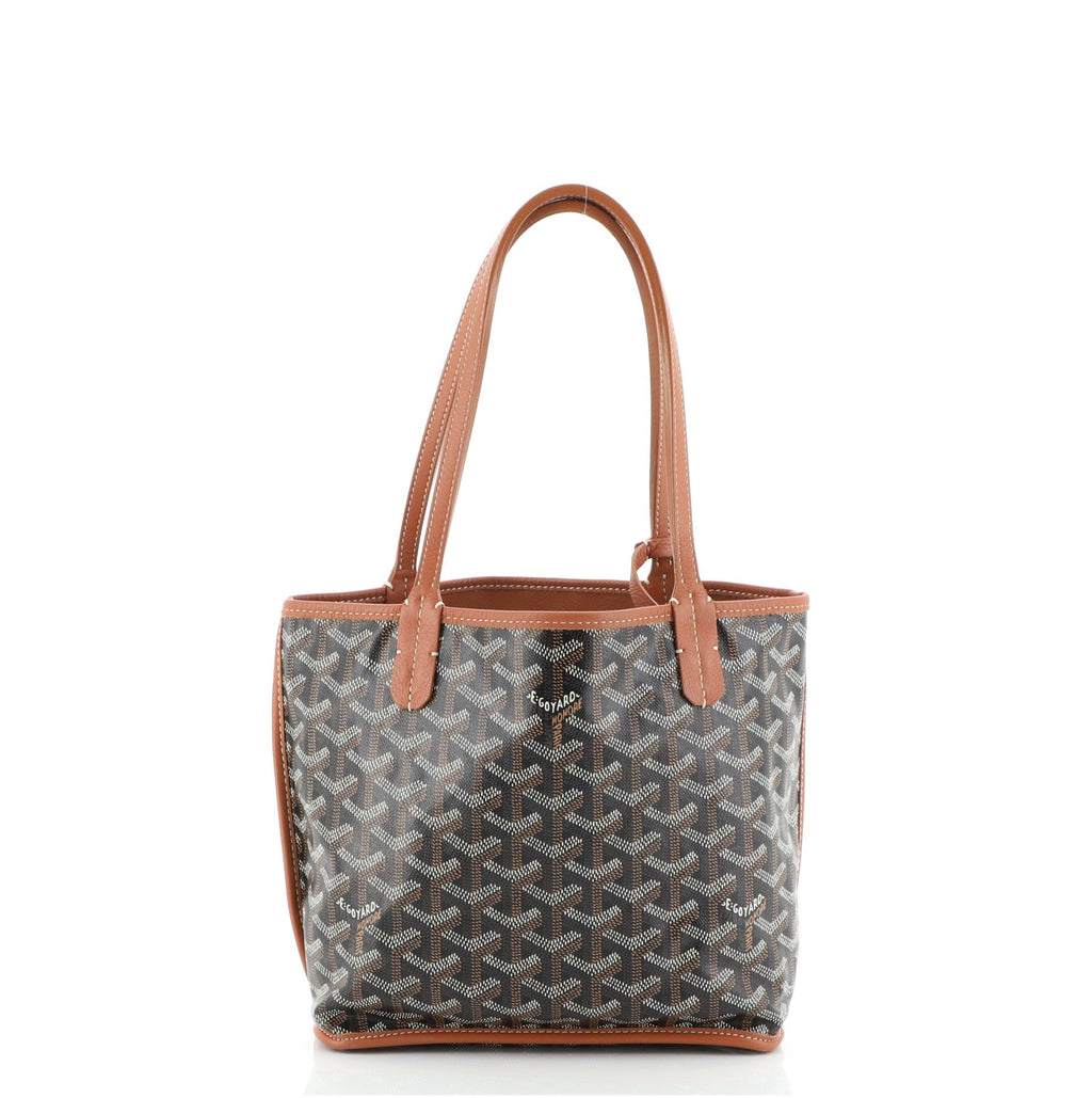 Anjou Reversible Tote Coated Canvas Mini