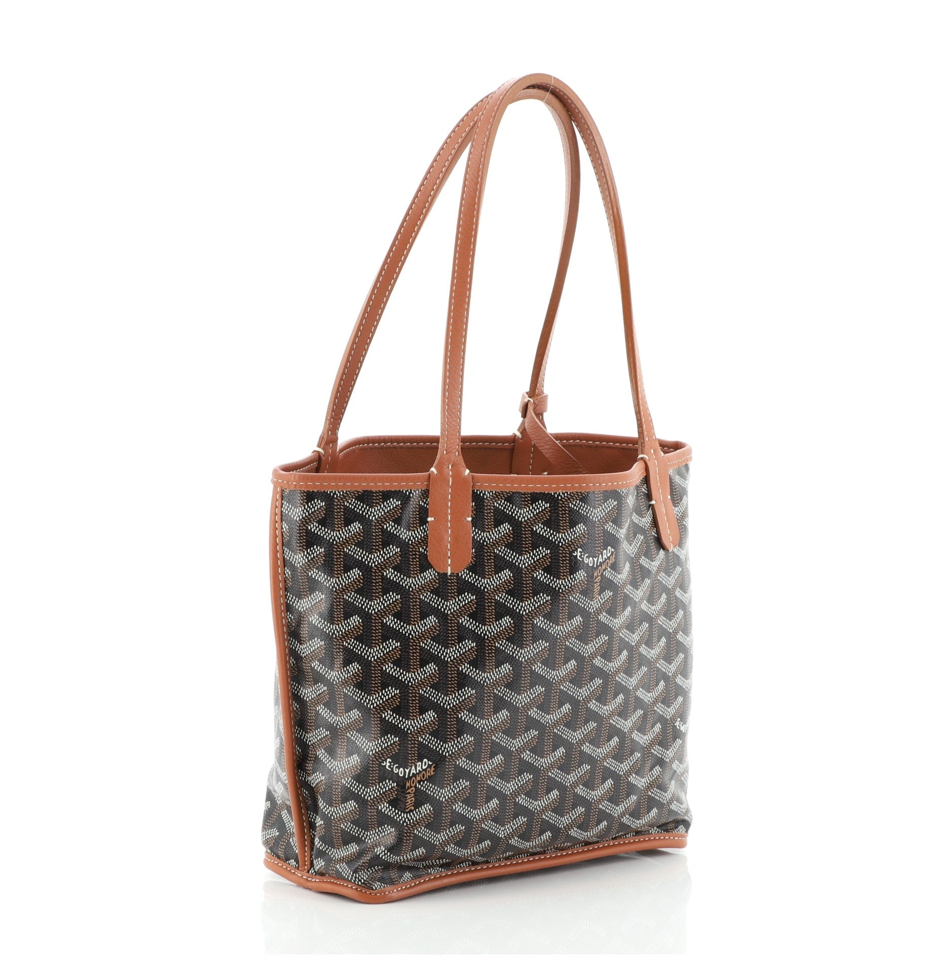 Anjou Reversible Tote Coated Canvas Mini