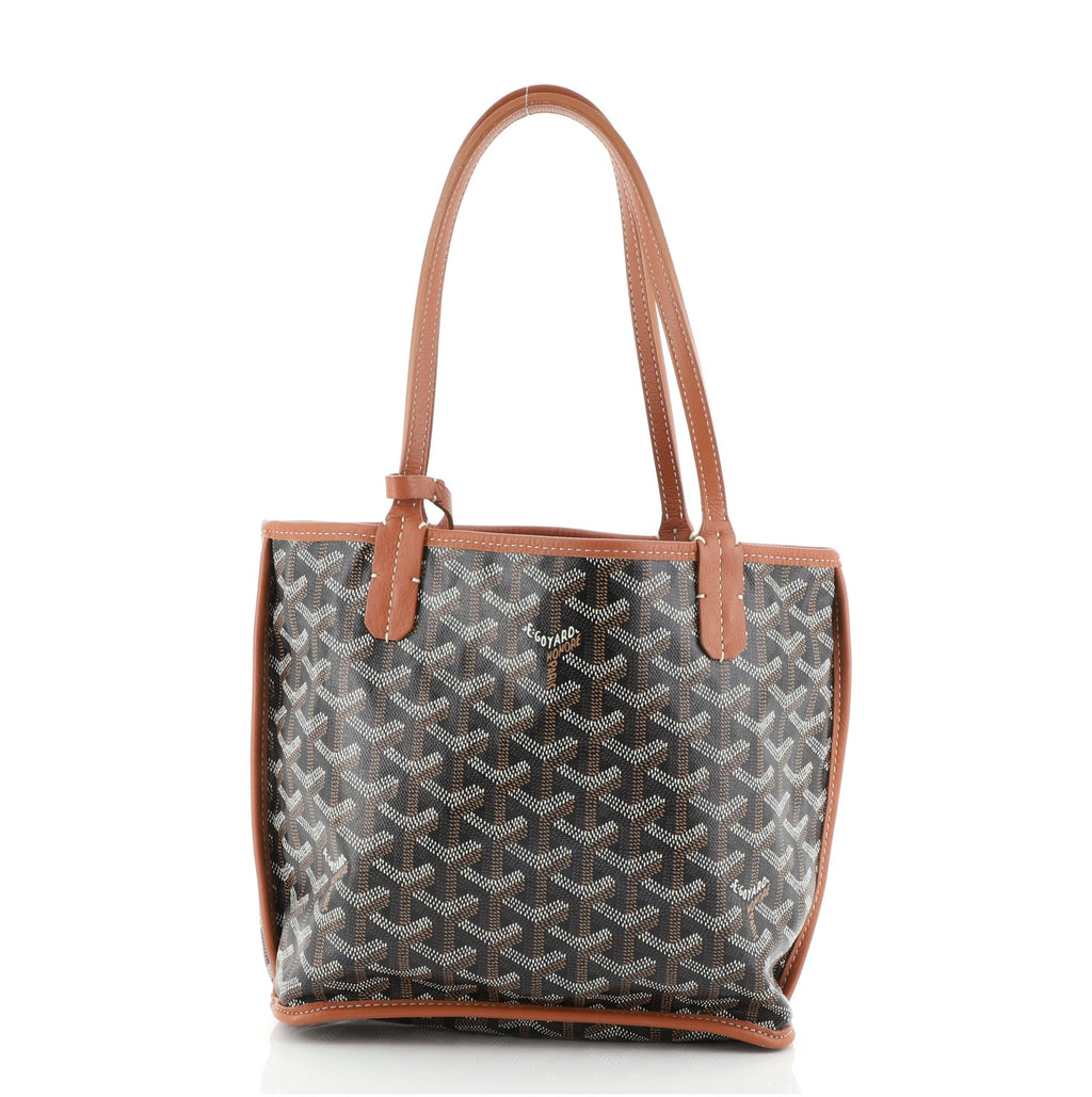 Anjou Reversible Tote Coated Canvas Mini