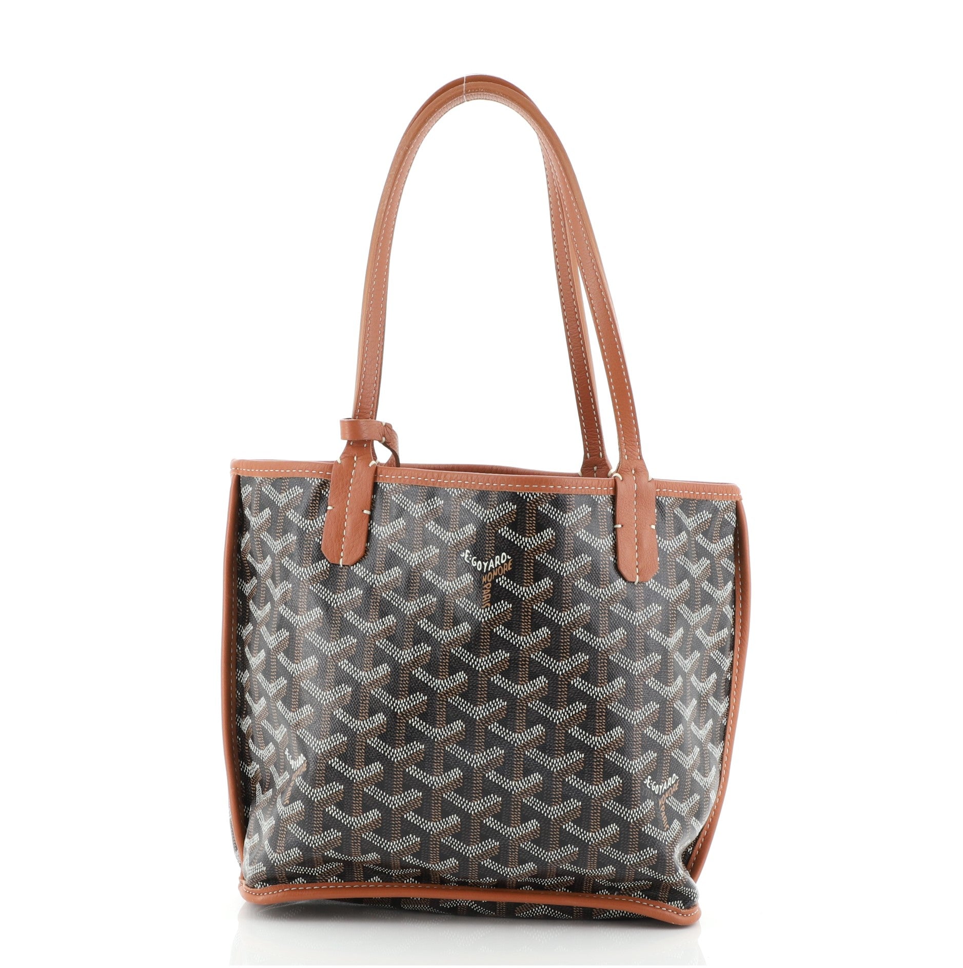 Anjou Reversible Tote Coated Canvas Mini