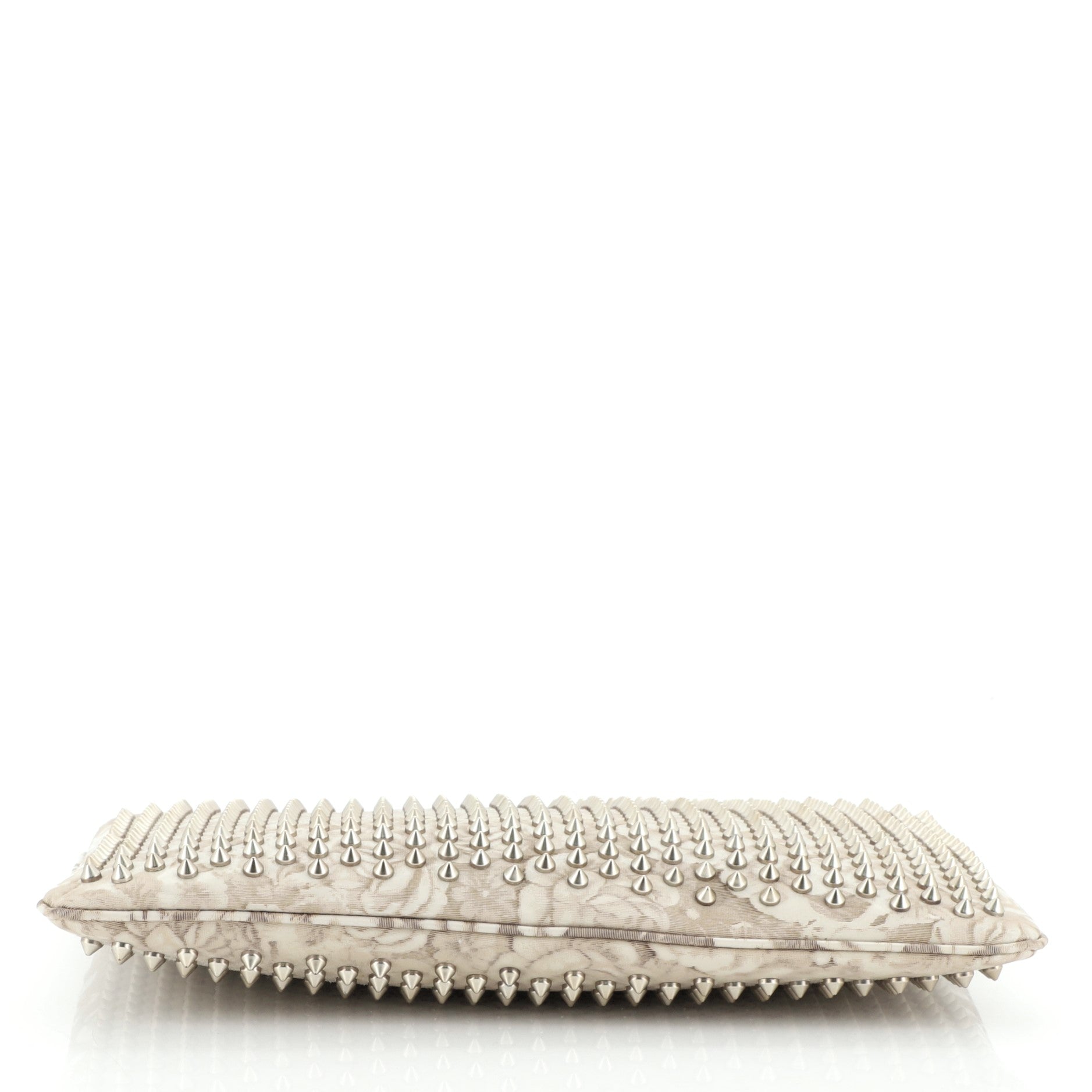 Loubiposh Clutch Spiked Jacquard