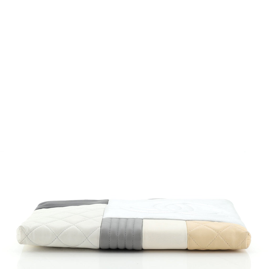 O Case Clutch Colorblock Quilted Leather Medium