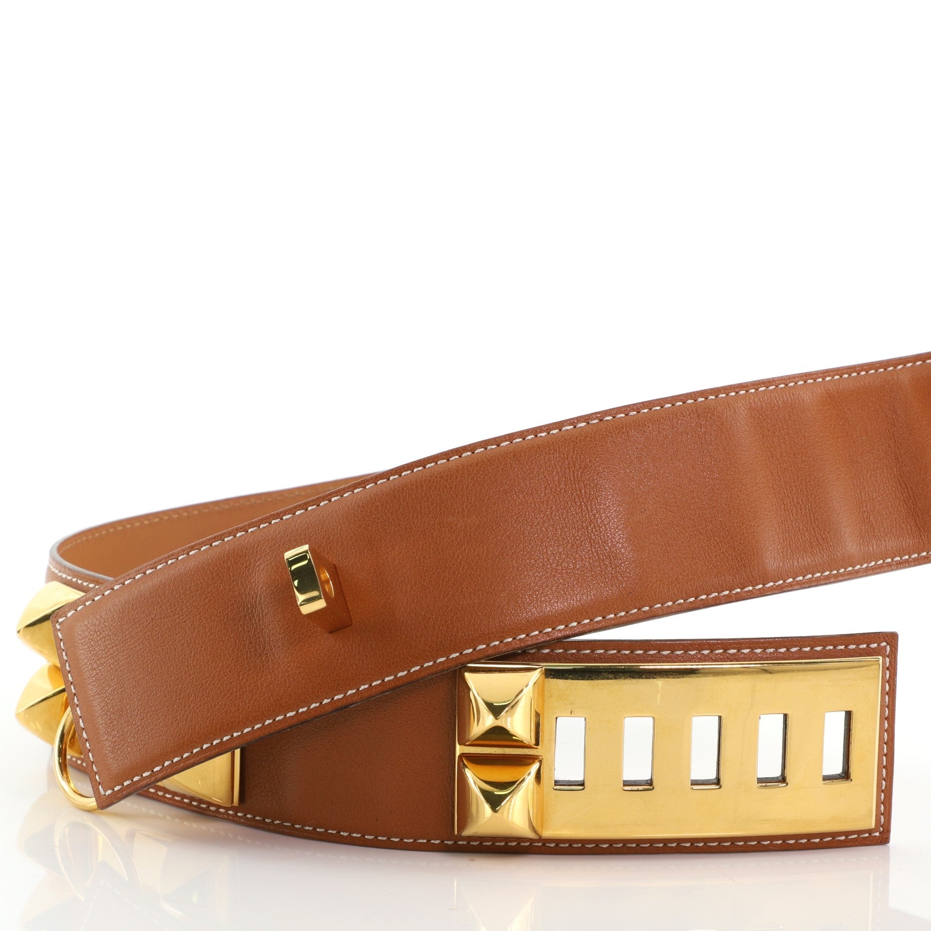 Collier de Chien Belt Leather Wide 70