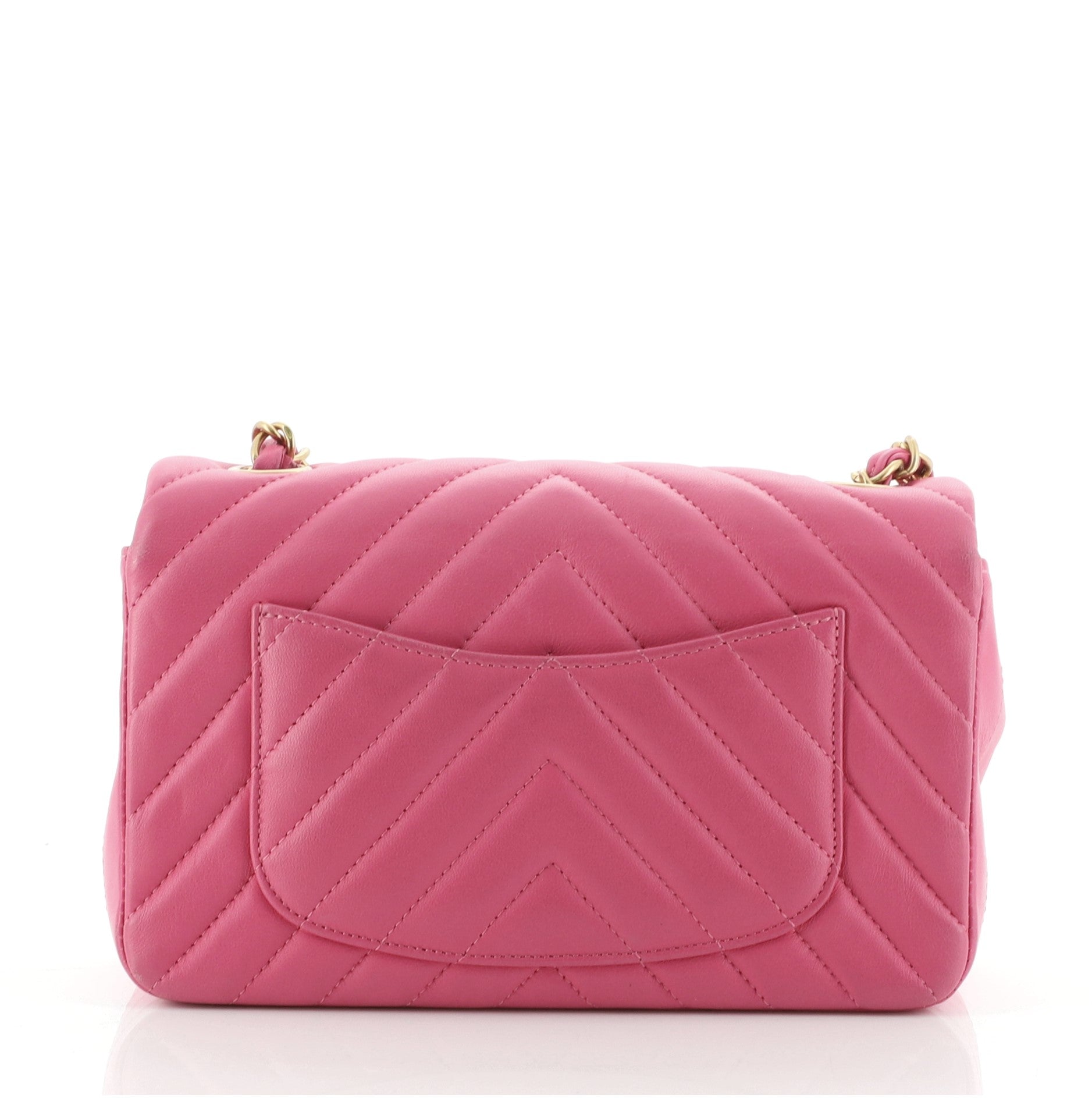 Classic Single Flap Bag Chevron Lambskin Mini