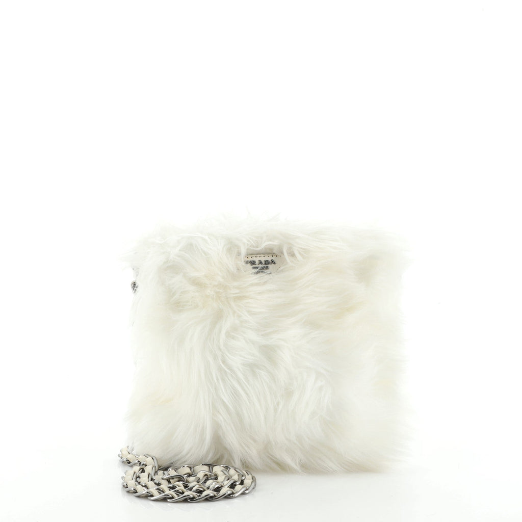 Chain Crossbody Bag Faux Fur Mini