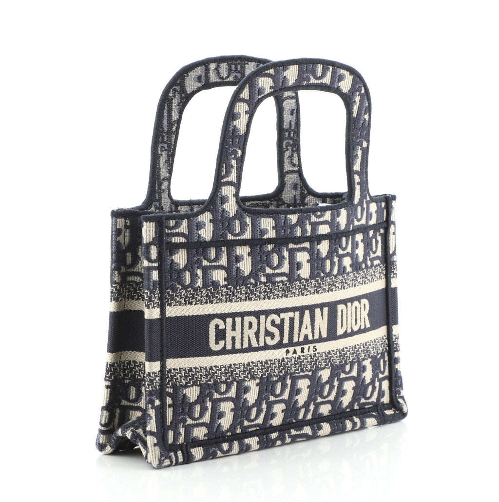 Book Tote Oblique Canvas Mini