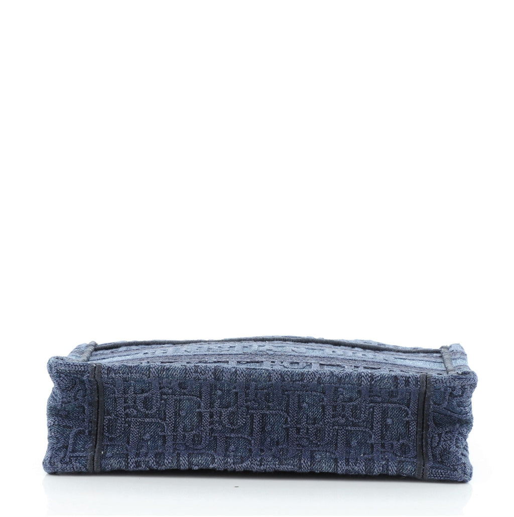 Book Tote Oblique Denim Mini