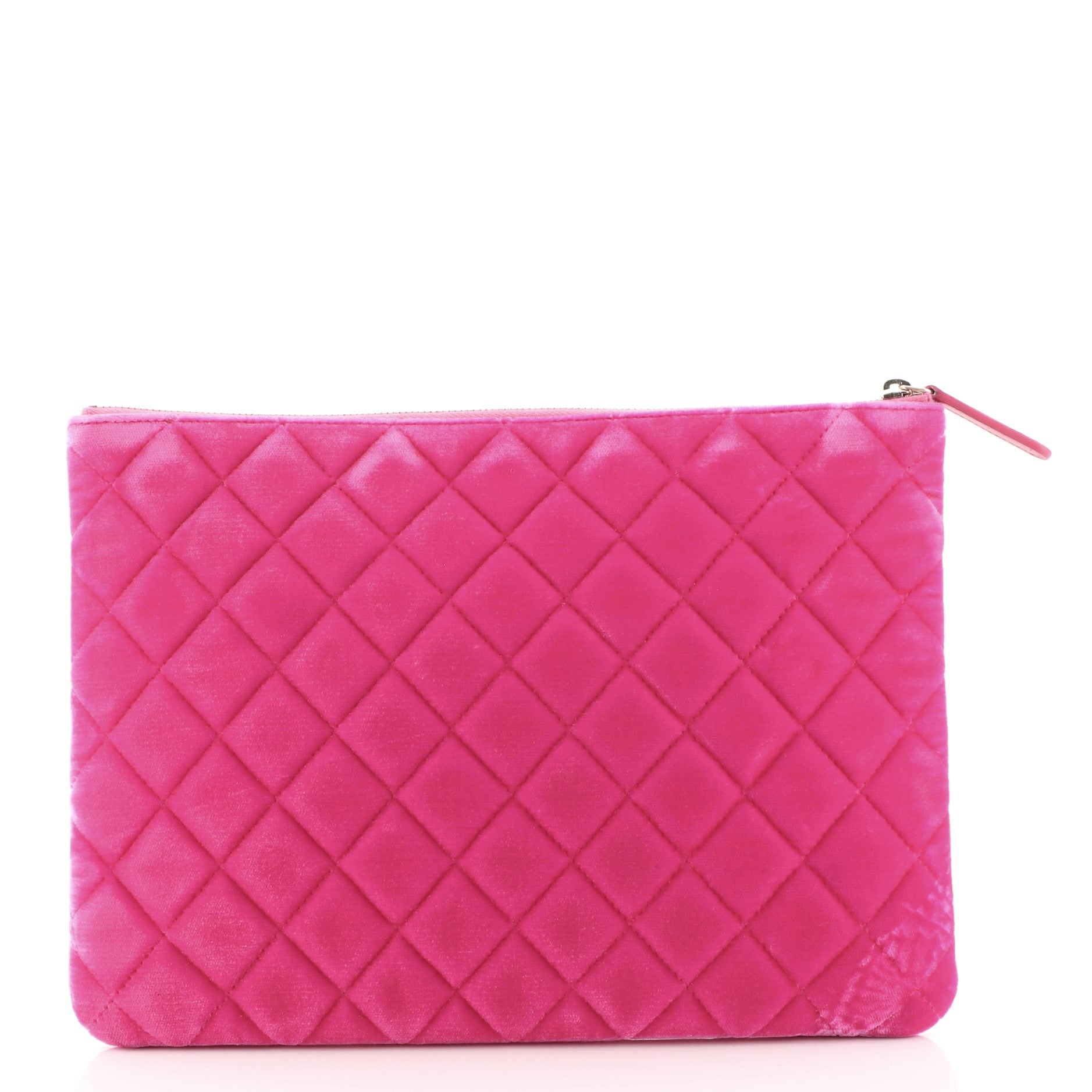 O Case Clutch Quilted Velvet Medium
