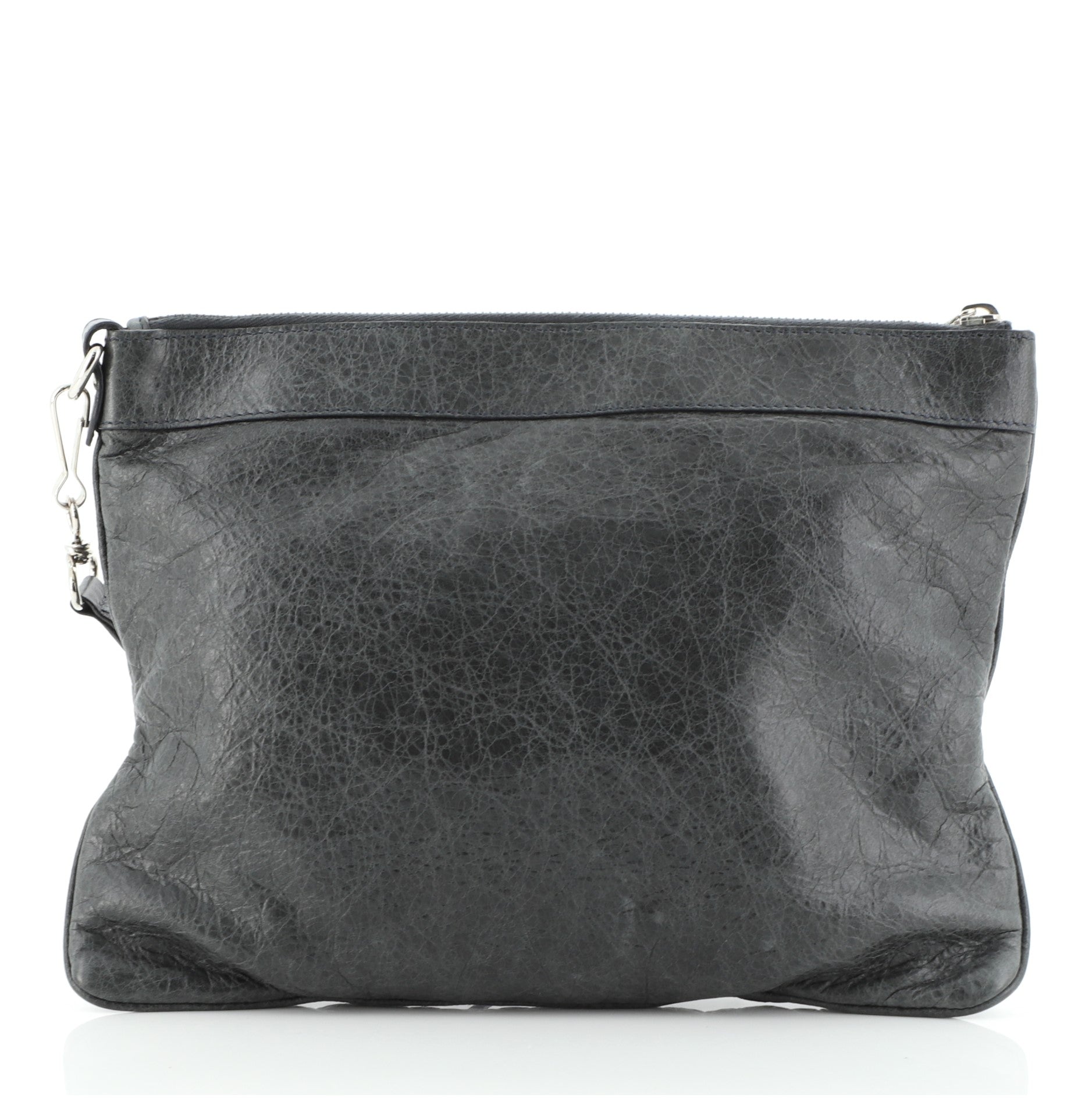 Flat Clutch Giant Studs Leather