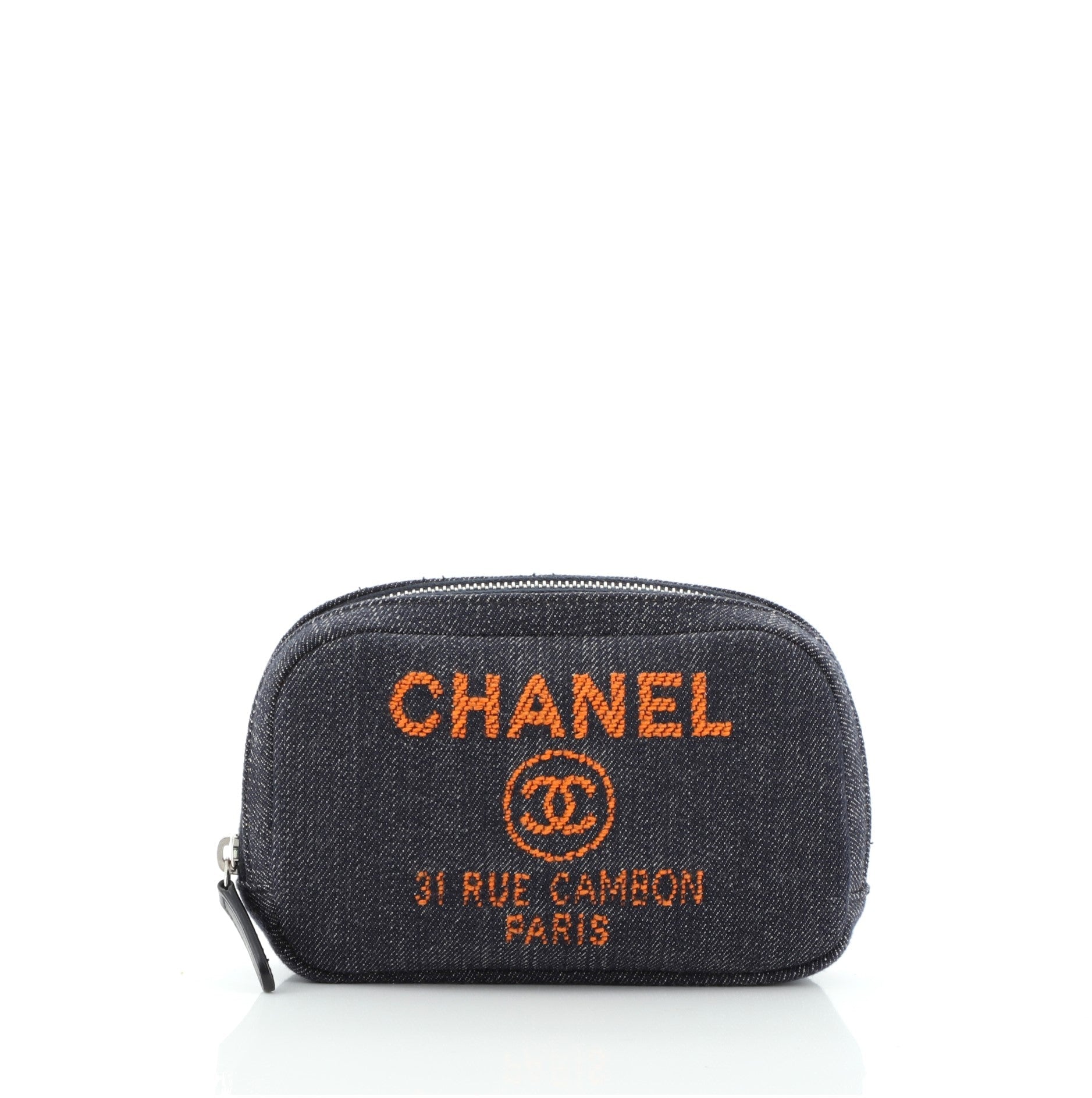 Deauville Curvy Cosmetic Pouch Denim Mini