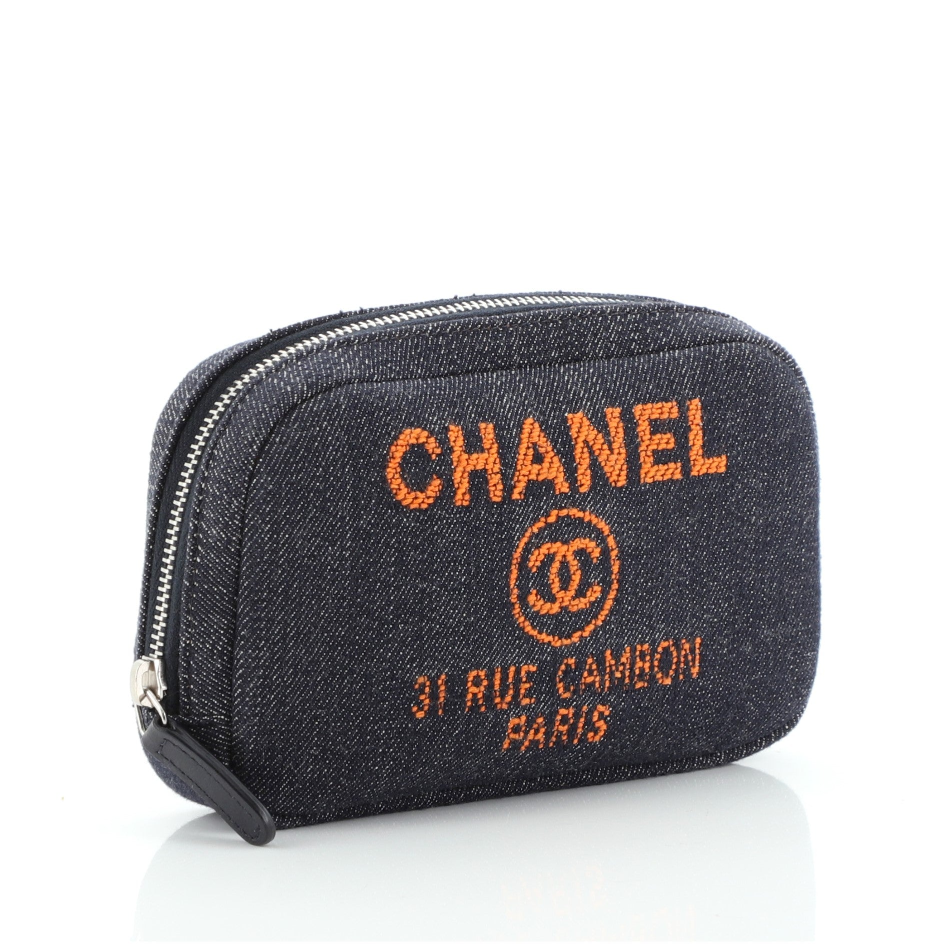 Deauville Curvy Cosmetic Pouch Denim Mini