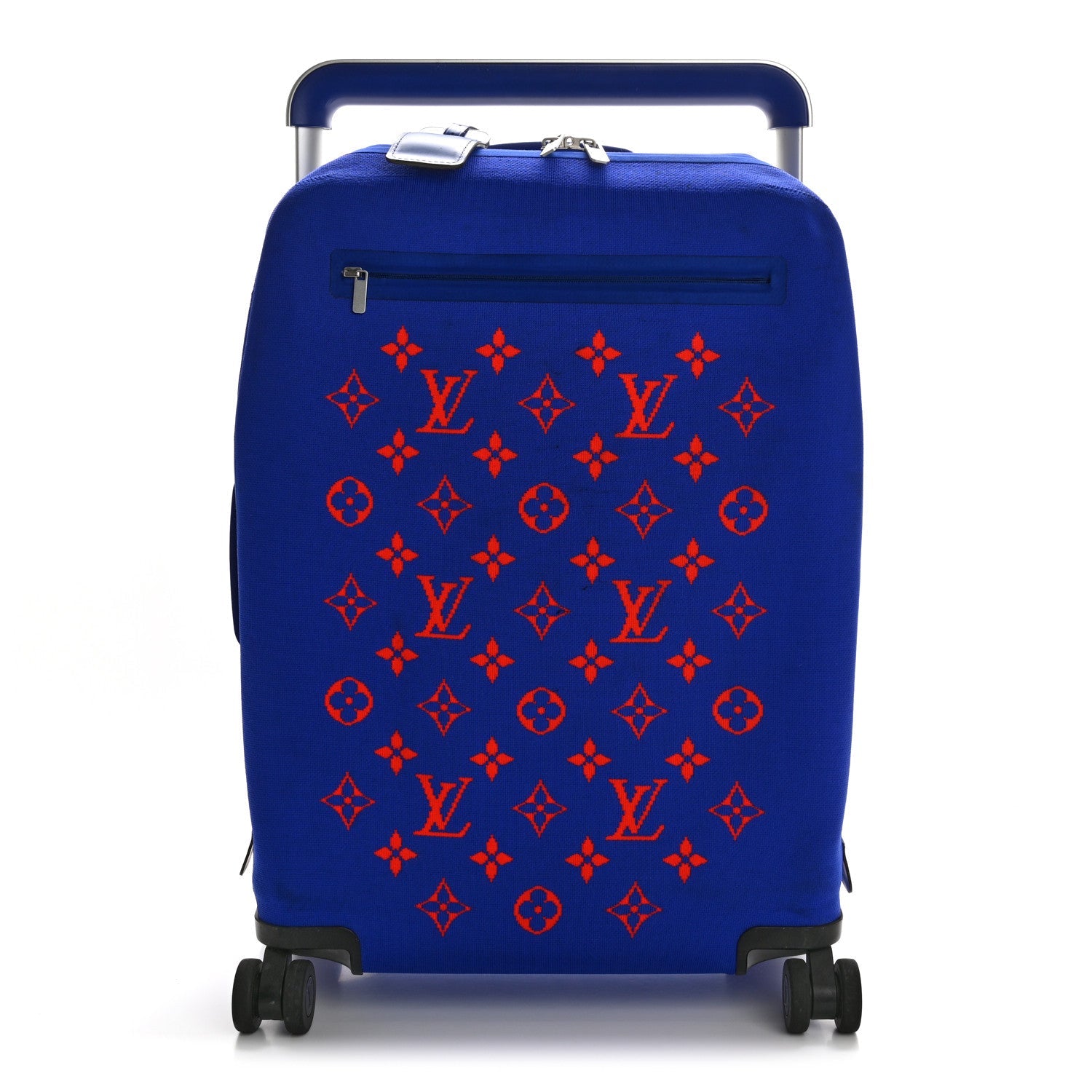 Knit Monogram Horizon Soft 55 Suitcase Blue Orange