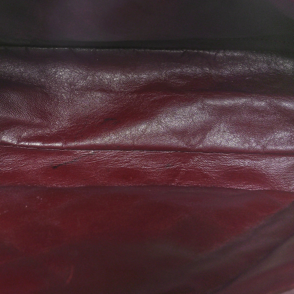 Washed Lambskin Quilted Maxi Single Flap Black