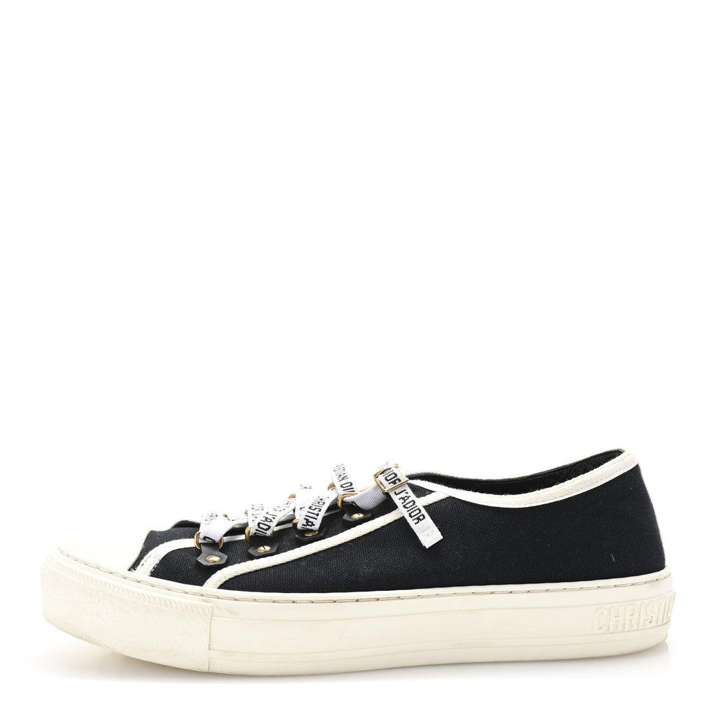 Canvas Walk'N'Dior Low Top Sneakers 40 Black