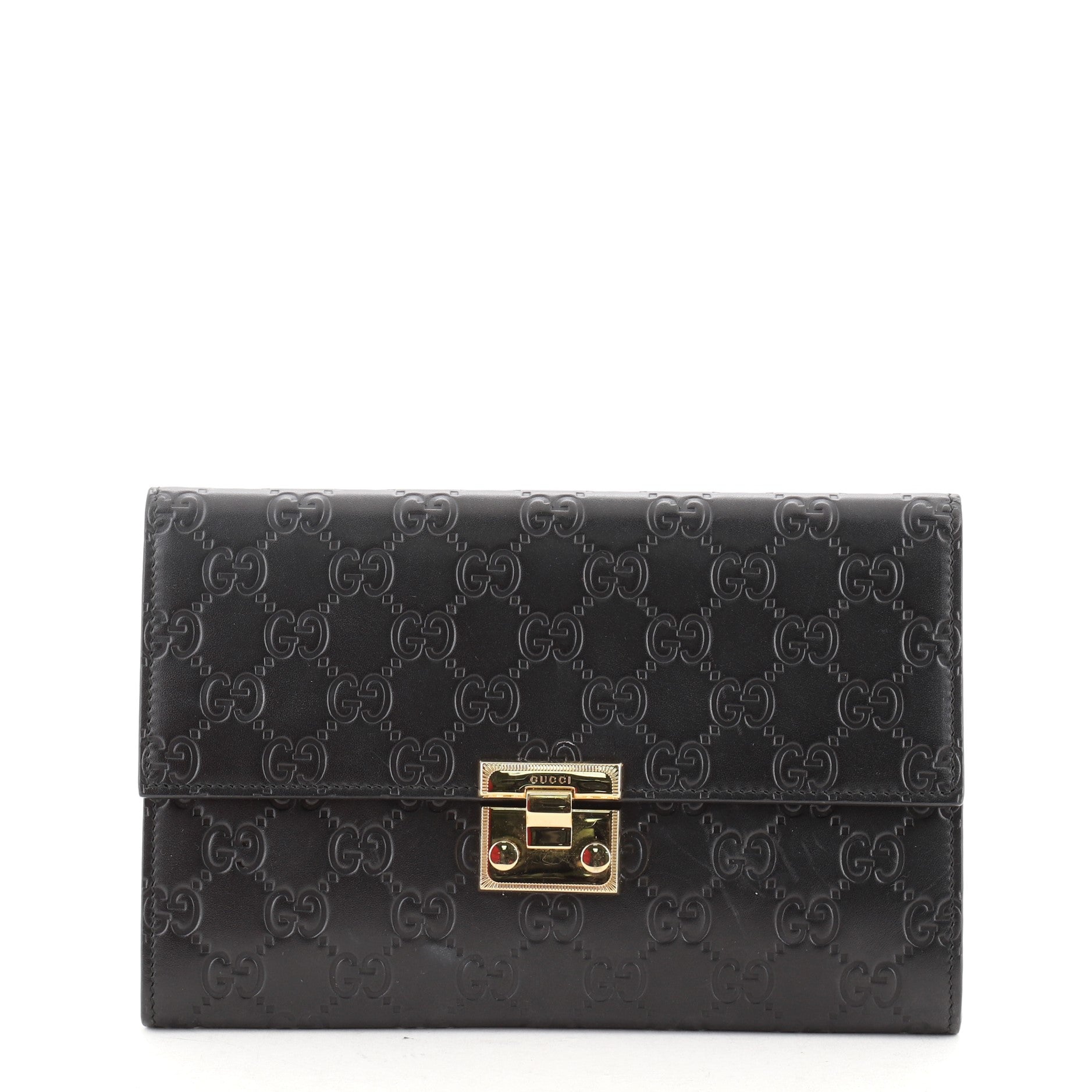 Padlock Clutch Guccissima Leather