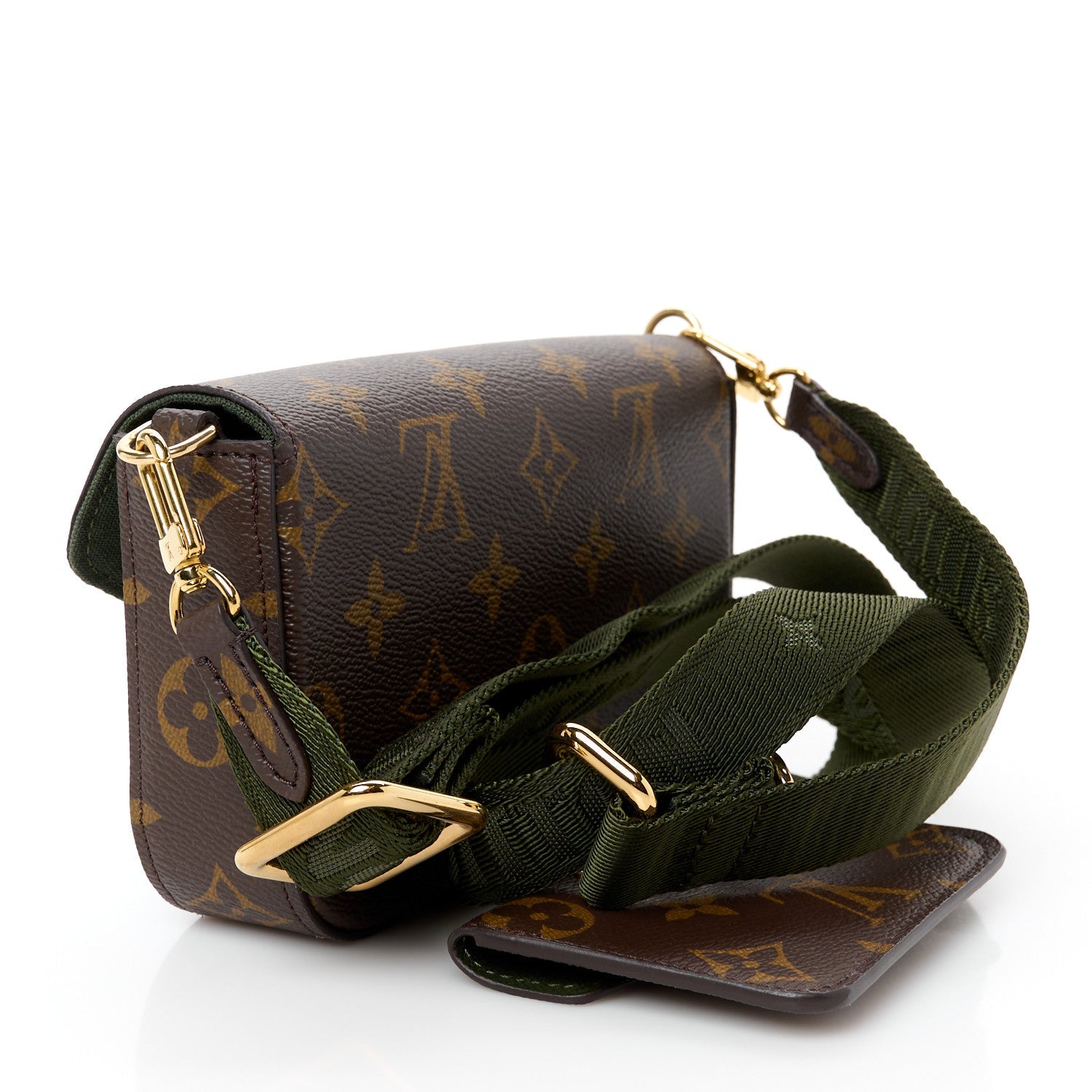 Monogram Felicie Strap & Go Kaki