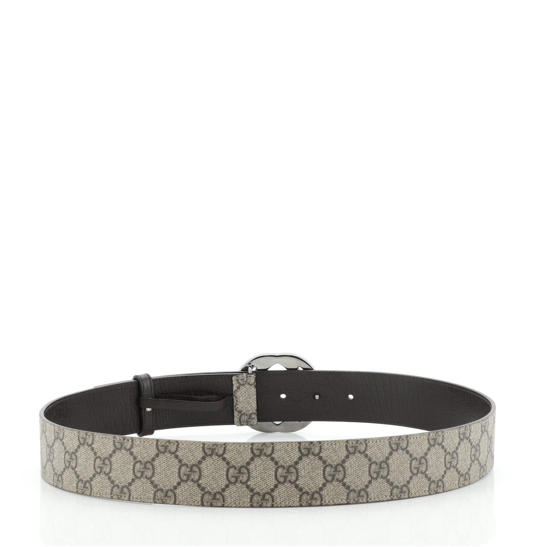 Interlocking G Belt GG Coated Canvas Wide 85