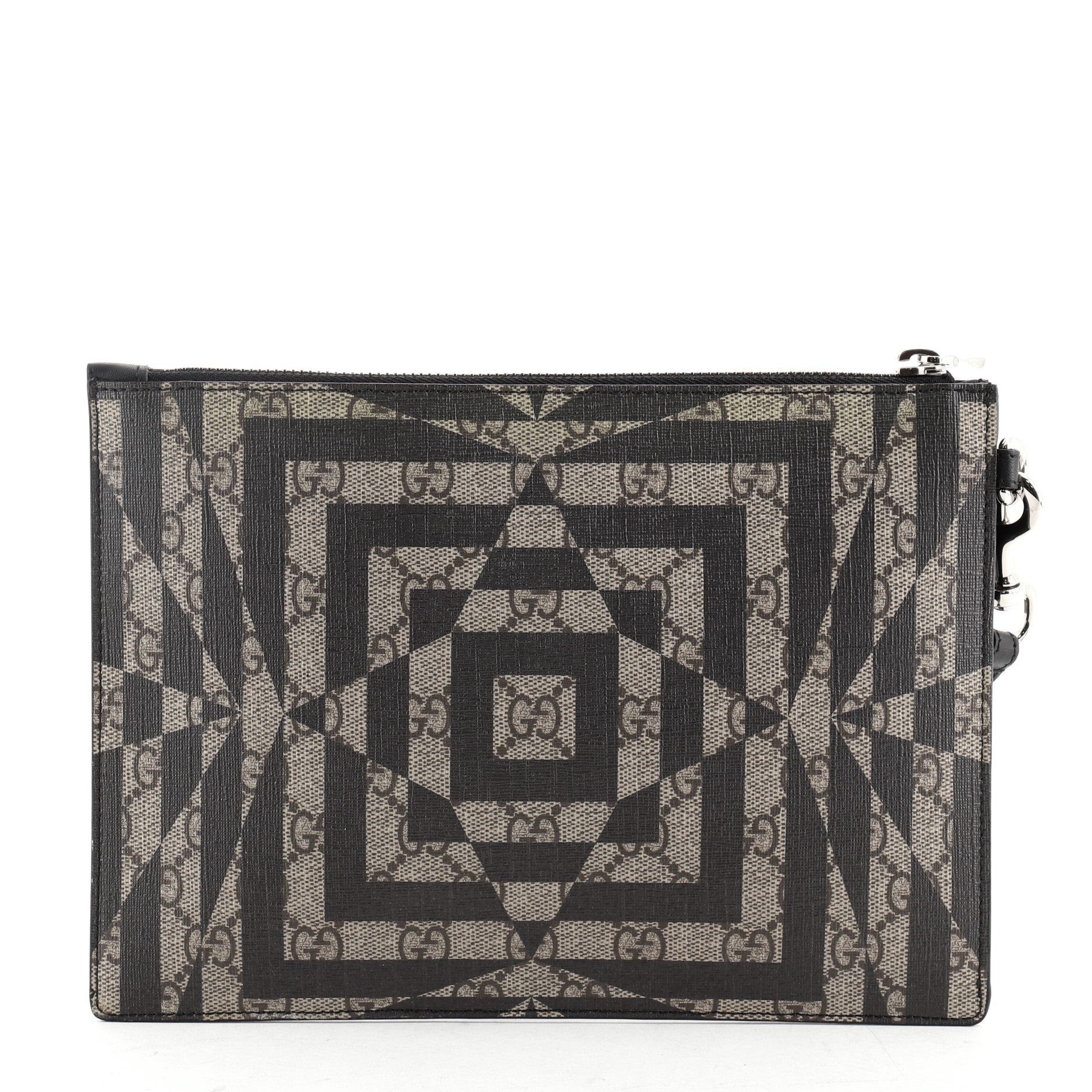 Wristlet Clutch Caleido GG Coated Canvas
