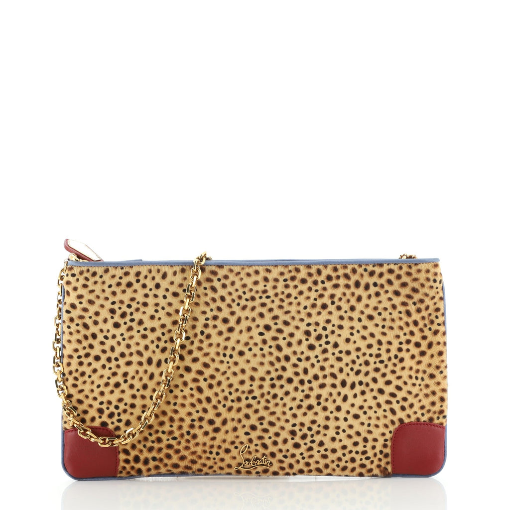 Loubiposh Clutch Pony Hair