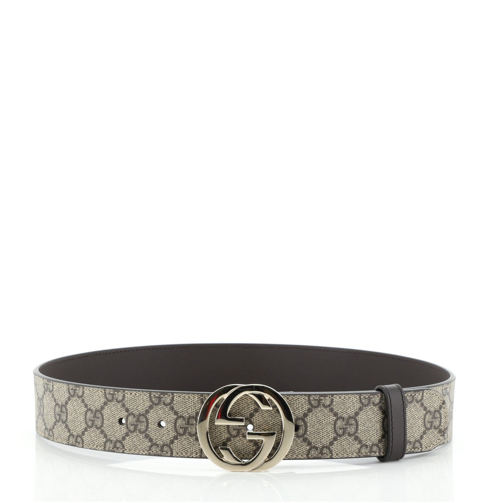 Interlocking G Belt GG Coated Canvas Wide 85