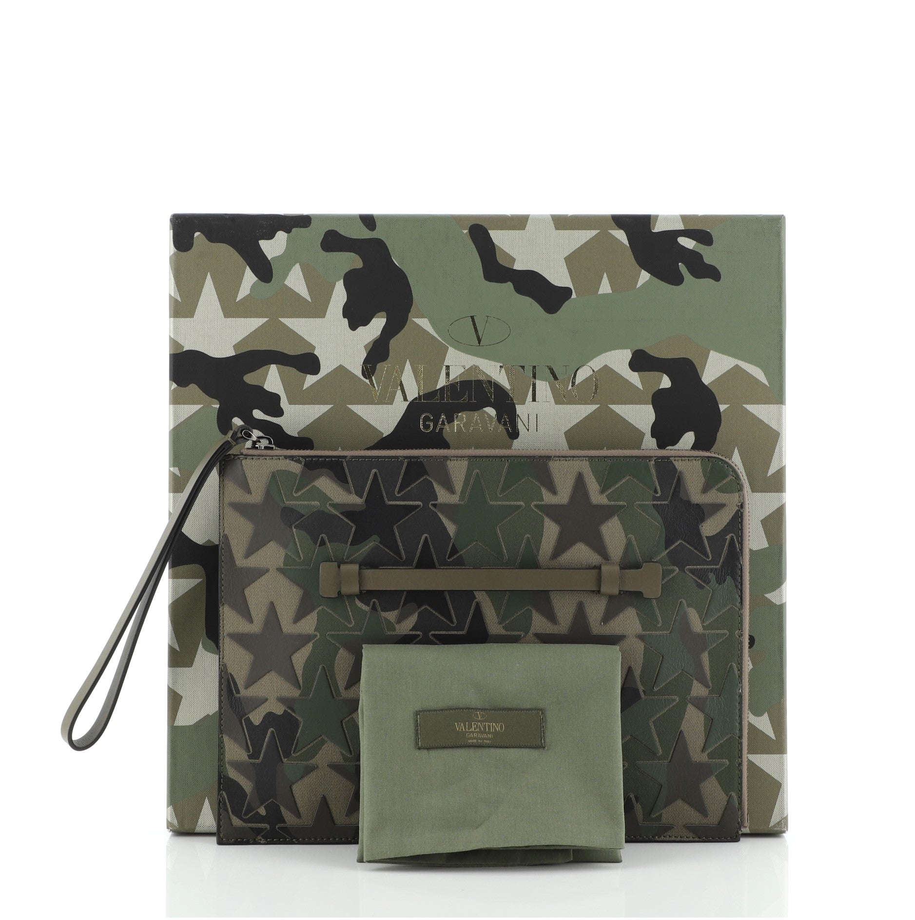 Camustars Zip Clutch Printed Camo Nylon