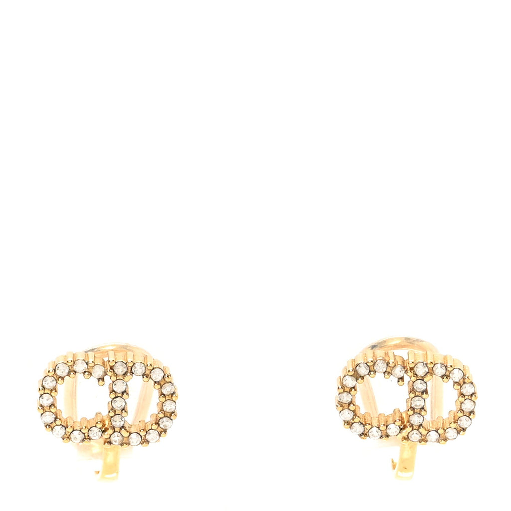 Crystal Clair D Lune Clip On Earrings Gold