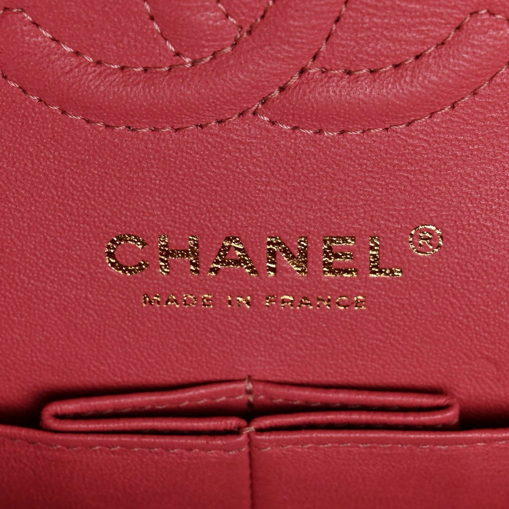 Caviar Quilted Small Double Flap Pink