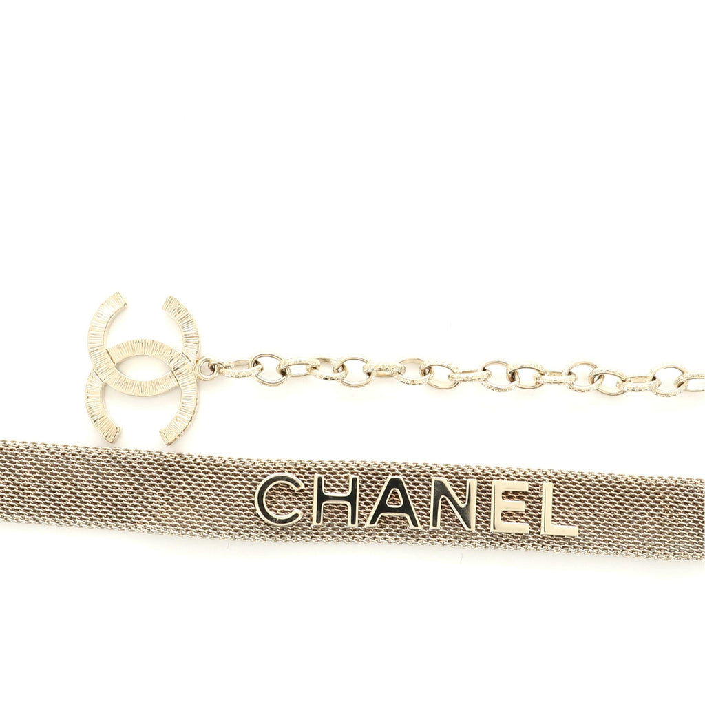 CC Charm Logo Belt Mesh 85