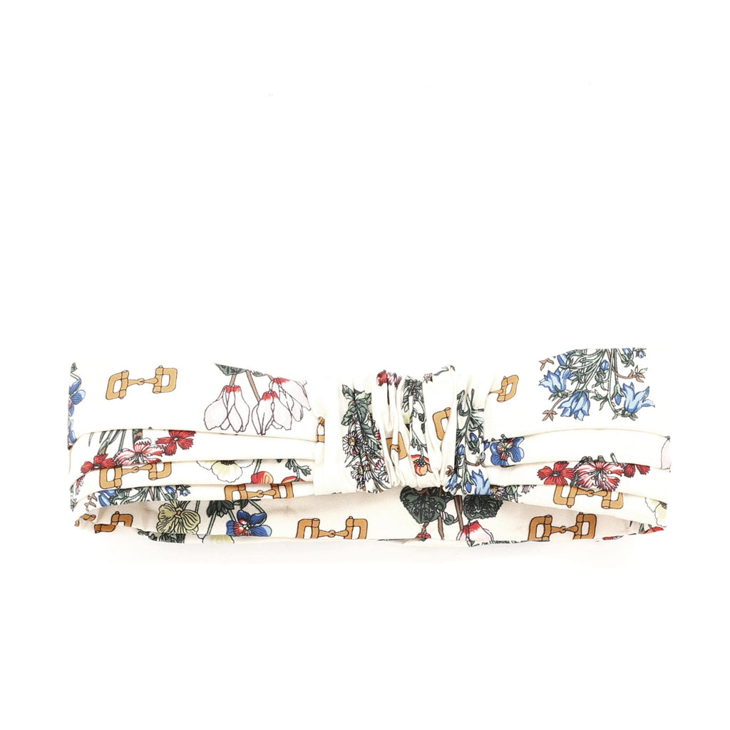 Headband Floral Print Silk XS