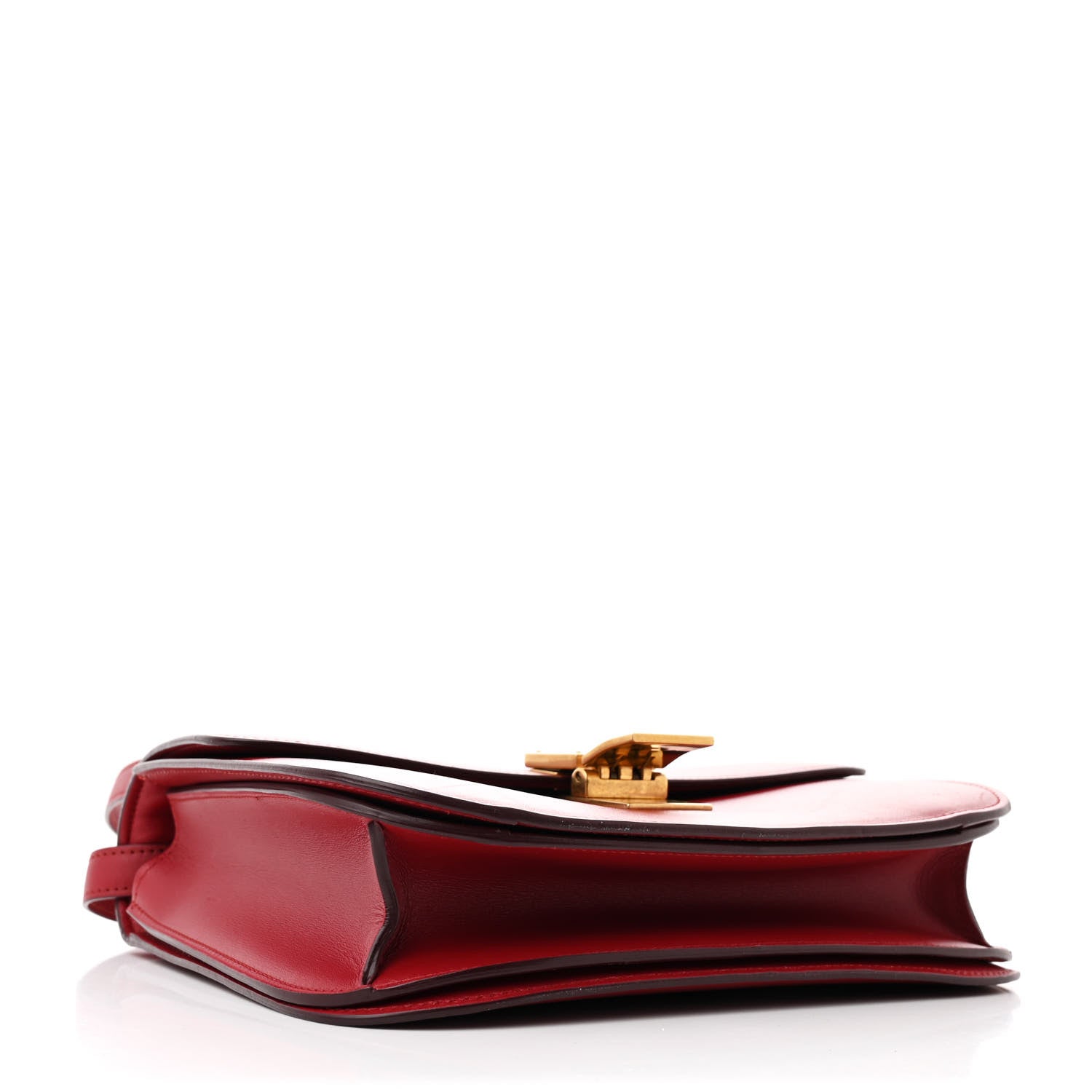 Smooth Calfskin Medium Classic Box Flap Bag Red