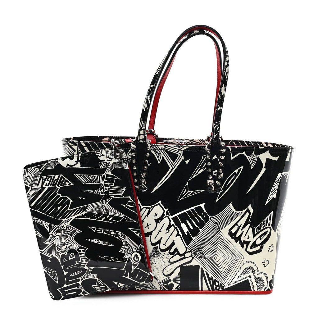 Patent Metro Graf Spikes East West Cabata Tote Black