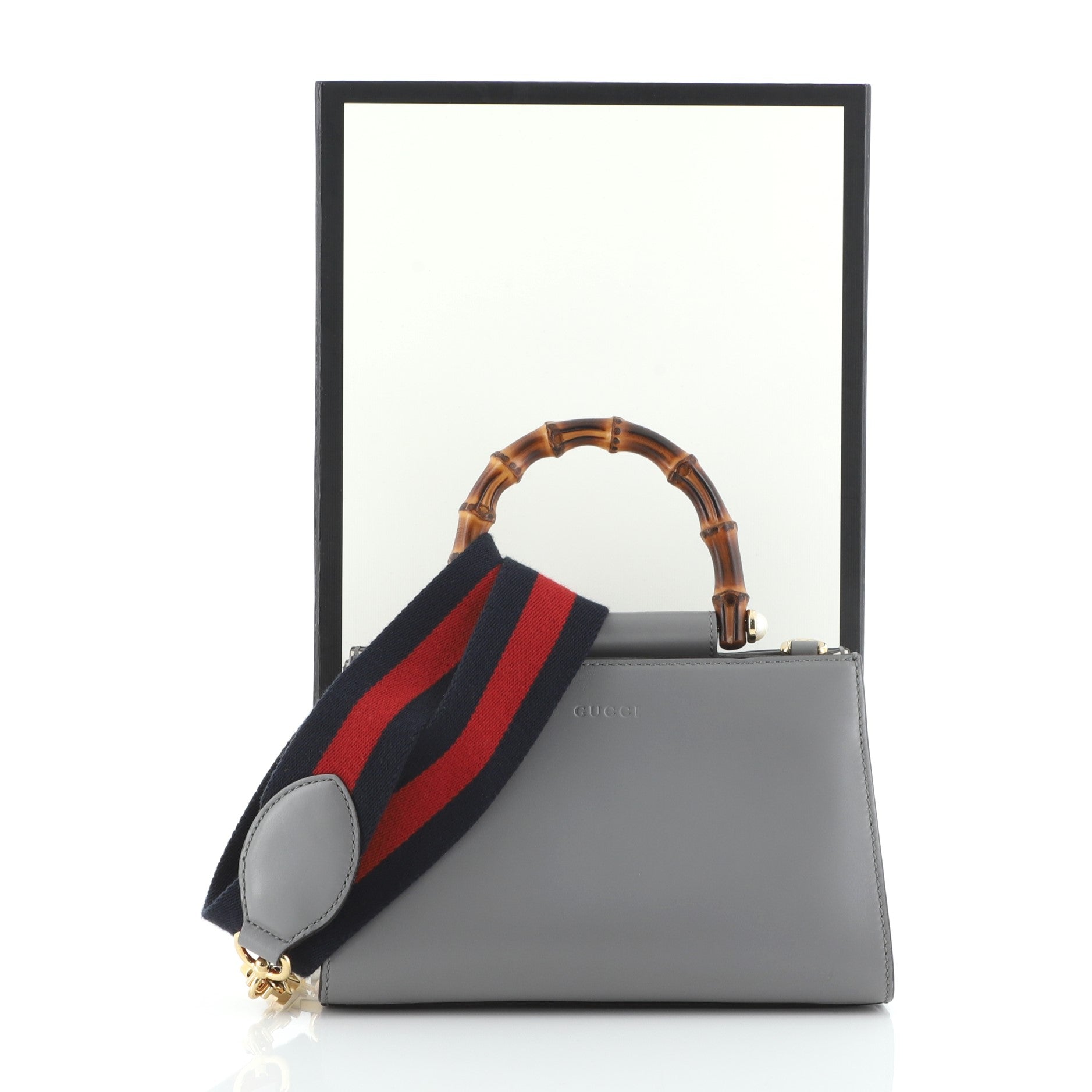 Nymphaea Top Handle Bag Leather Mini