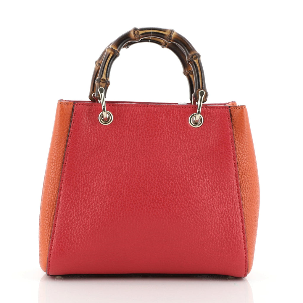 Bamboo Shopper Tote Leather Mini