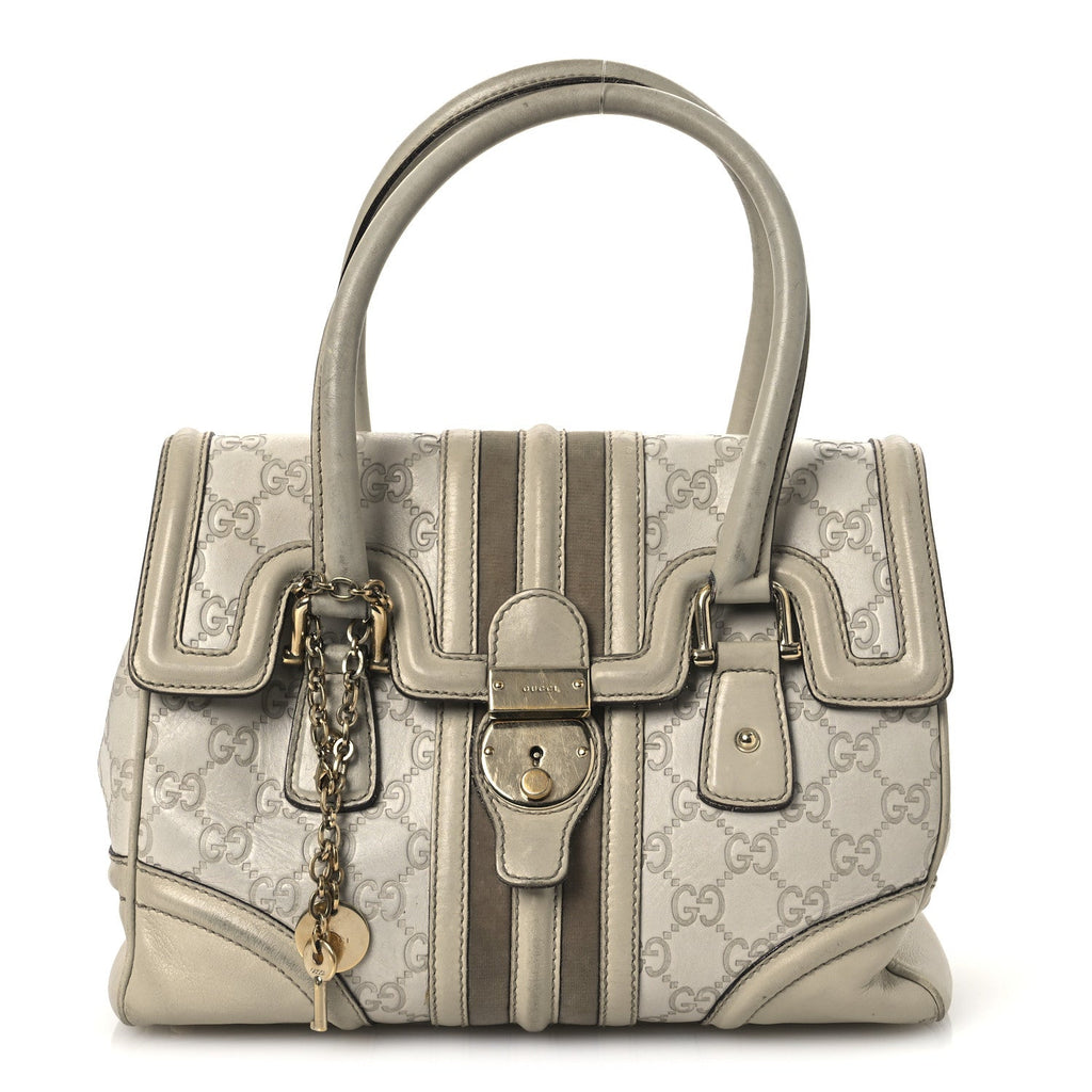 Guccissima Treasure Shoulder Bag Off White