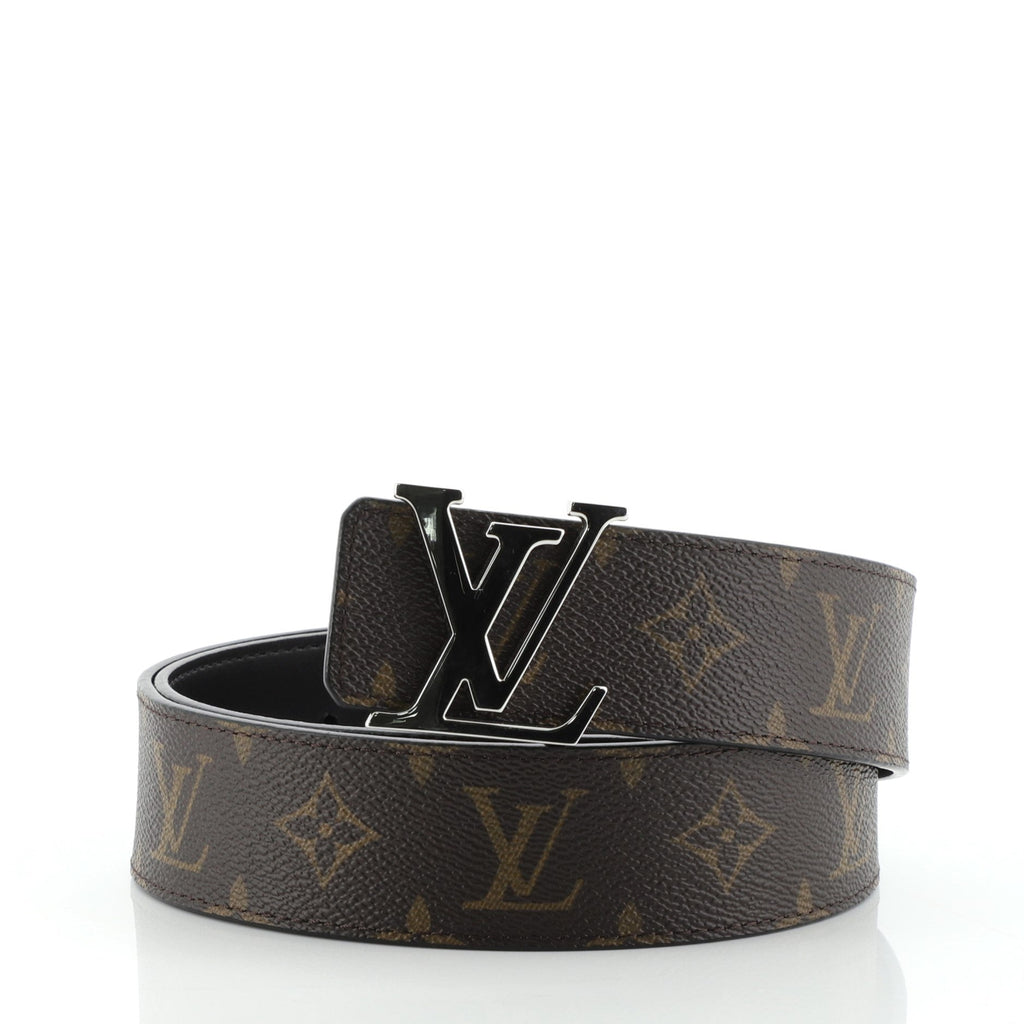 Initiales Reversible Belt Monogram Canvas and Leather Wide 80